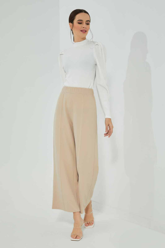 Redtag-Front-Pin-Tuck-Wide-Leg-Trouser-Category:Trousers,-Colour:Beige,-Deals:New-In,-Filter:Women's-Clothing,-KSH,-New-In-Women-APL,-Non-Sale,-Section:Women,-W22A,-Women-Trousers-Women's-
