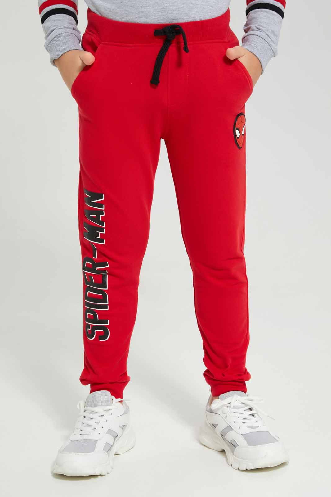 Redtag-Red-Shiperman-Jog-Pant-BOY-Joggers,-Category:Joggers,-CHR,-Colour:Red,-Deals:New-In,-Filter:Boys-(2-to-8-Yrs),-New-In-BOY-APL,-Non-Sale,-Section:Boys-(0-to-14Yrs),-TBL,-W22B-Boys-2 to 8 Years