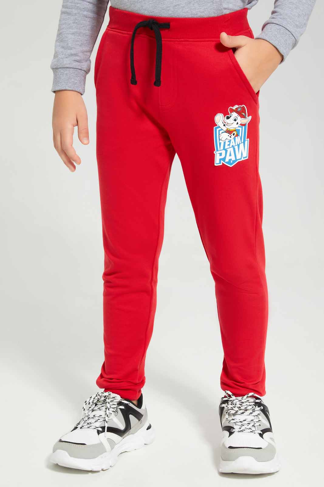 Redtag-Red-Paw-Patrol-Jog-pant-BOY-Joggers,-Category:Joggers,-CHR,-Colour:Red,-Deals:New-In,-Filter:Boys-(2-to-8-Yrs),-New-In-BOY-APL,-Non-Sale,-Section:Boys-(0-to-14Yrs),-TBL,-W22B-Boys-2 to 8 Years