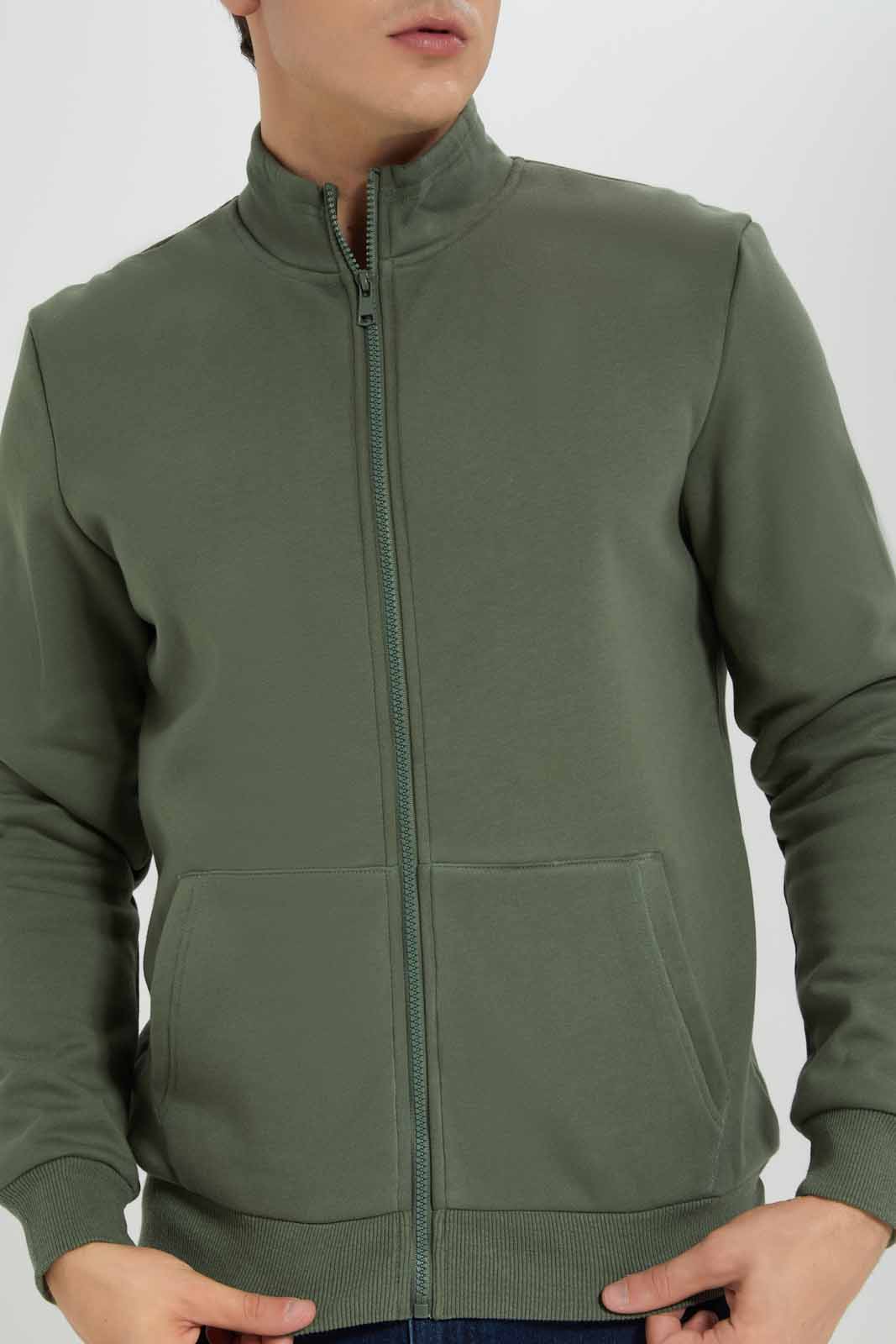 Redtag-Green-Sherpa-Zip-Thru-Sweatstirt-Category:Sweatshirts,-Colour:Green,-Deals:New-In,-EHW,-Filter:Men's-Clothing,-Men-Sweatshirts,-New-In-Men-APL,-Non-Sale,-Section:Men,-W22B-Men's-