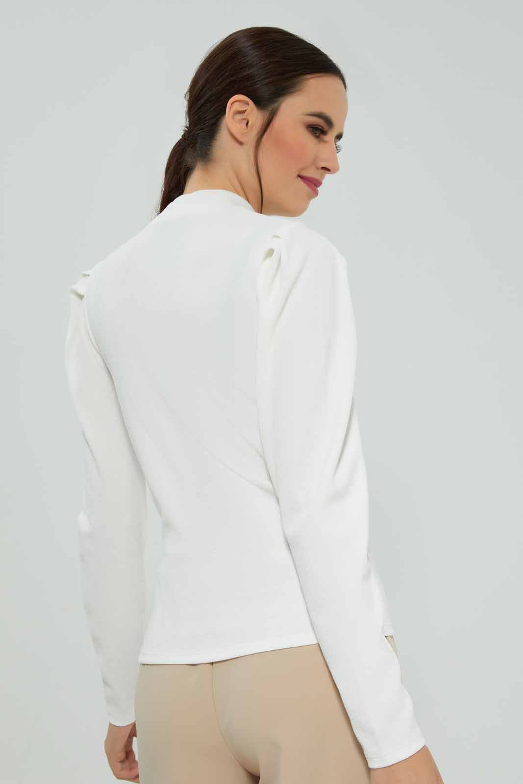 Redtag-White-Ribbed-Jersey-Top-Category:Tops,-Colour:White,-Deals:New-In,-Filter:Women's-Clothing,-New-In-Women-APL,-Non-Sale,-Section:Women,-W22A,-Women-Tops-Women's-
