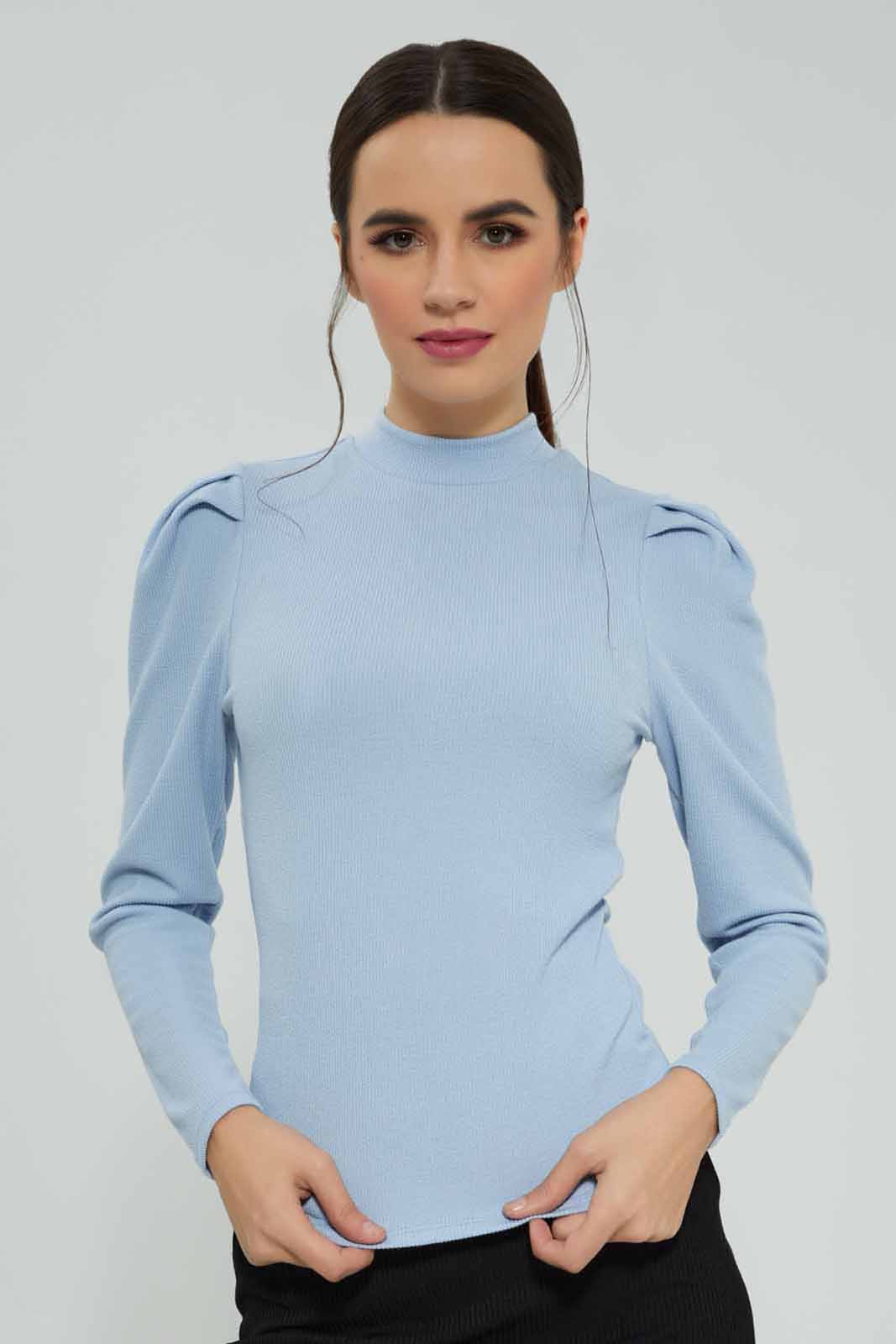 Redtag-Blue-Ribbed-Jersey-Top-Category:Tops,-Colour:Blue,-Deals:New-In,-Filter:Women's-Clothing,-New-In-Women-APL,-Non-Sale,-Section:Women,-W22A,-Women-Tops-Women's-