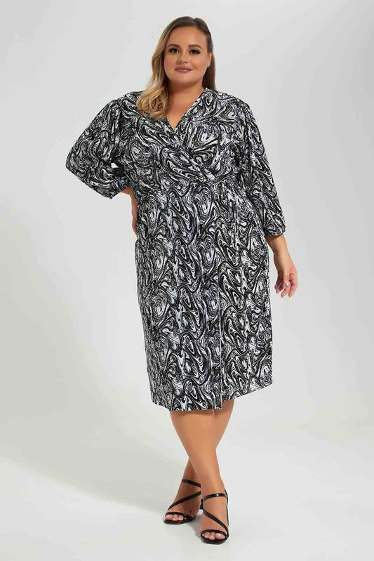 Redtag-Assorted-Plisse-Printed-Dress-Category:Dresses,-Colour:Assorted,-Deals:New-In,-Filter:Plus-Size,-LDP-Dresses,-New-In-LDP-APL,-Non-Sale,-Section:Women,-W22A-Women's-