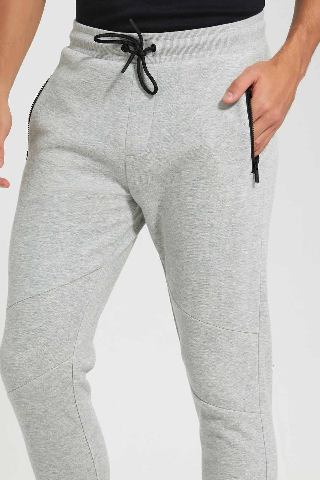 Redtag-Grey-Pique-Biker-Jog-Pant-Category:Joggers,-Colour:Grey,-Deals:New-In,-Filter:Men's-Clothing,-Men-Joggers,-New-In-Men-APL,-Non-Sale,-Section:Men,-W22A-Men's-