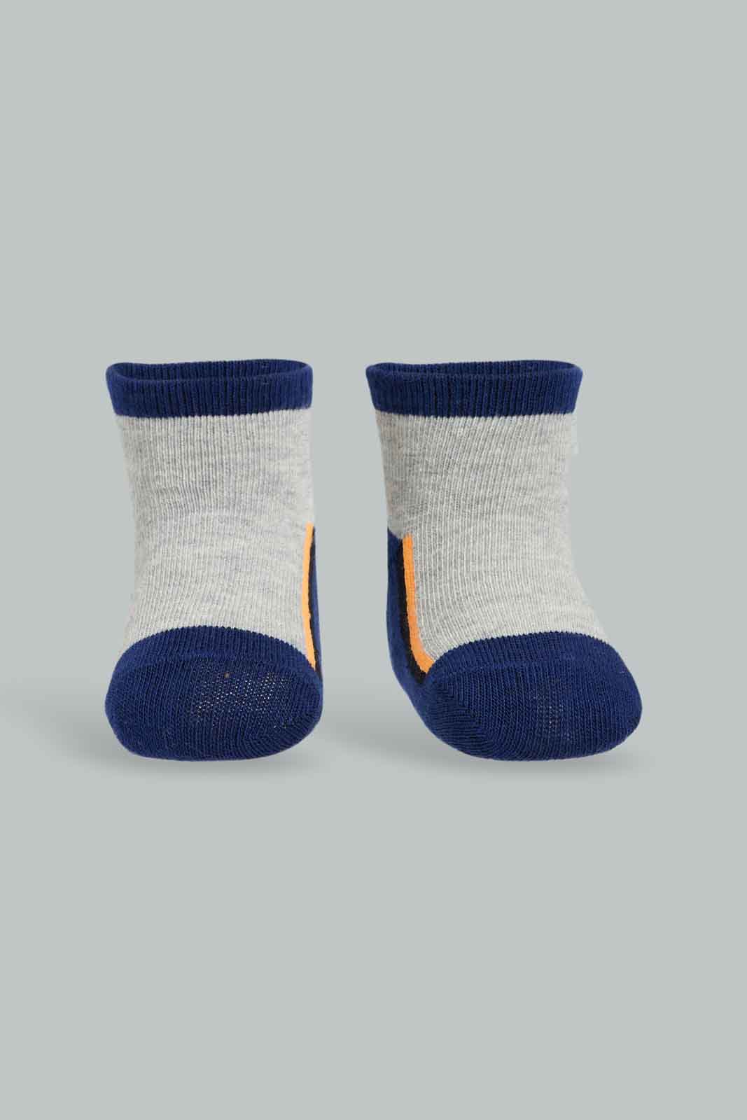 Redtag-White-Black-And-Grey-Stipe-Ankle-Length-Socks-365,-Category:Socks,-Colour:Assorted,-Deals:New-In,-Filter:Infant-Boys-(3-to-24-Mths),-INB-Socks,-New-In-INB-APL,-Non-Sale,-Section:Boys-(0-to-14Yrs)-Infant-Boys-3 to 24 Months