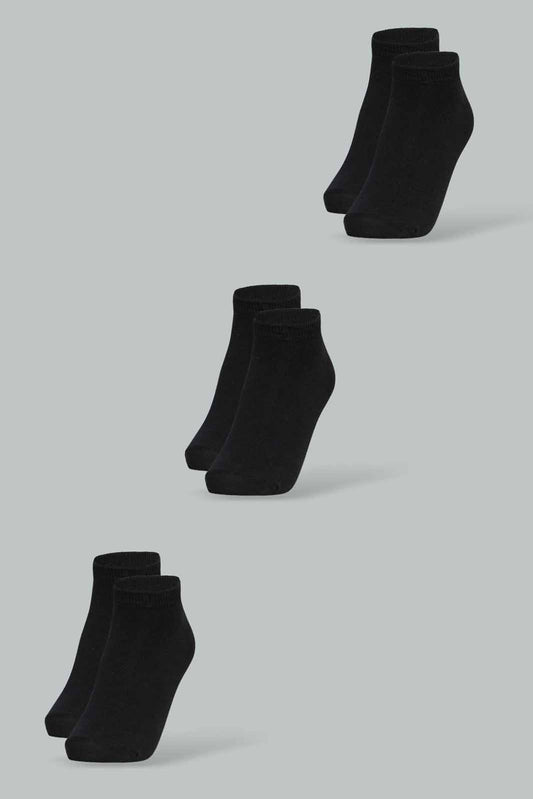Redtag-Black-3-Pcs-Pack-Ankle-Socks-365,-BSR-Socks,-BTS,-Category:Socks,-Colour:Black,-Deals:New-In,-Dept:Boys,-Filter:Senior-Boys-(8-to-14-Yrs),-New-In-BSR-APL,-Non-Sale,-Section:Boys-(0-to-14Yrs)-Senior-Boys-9 to 14 Years