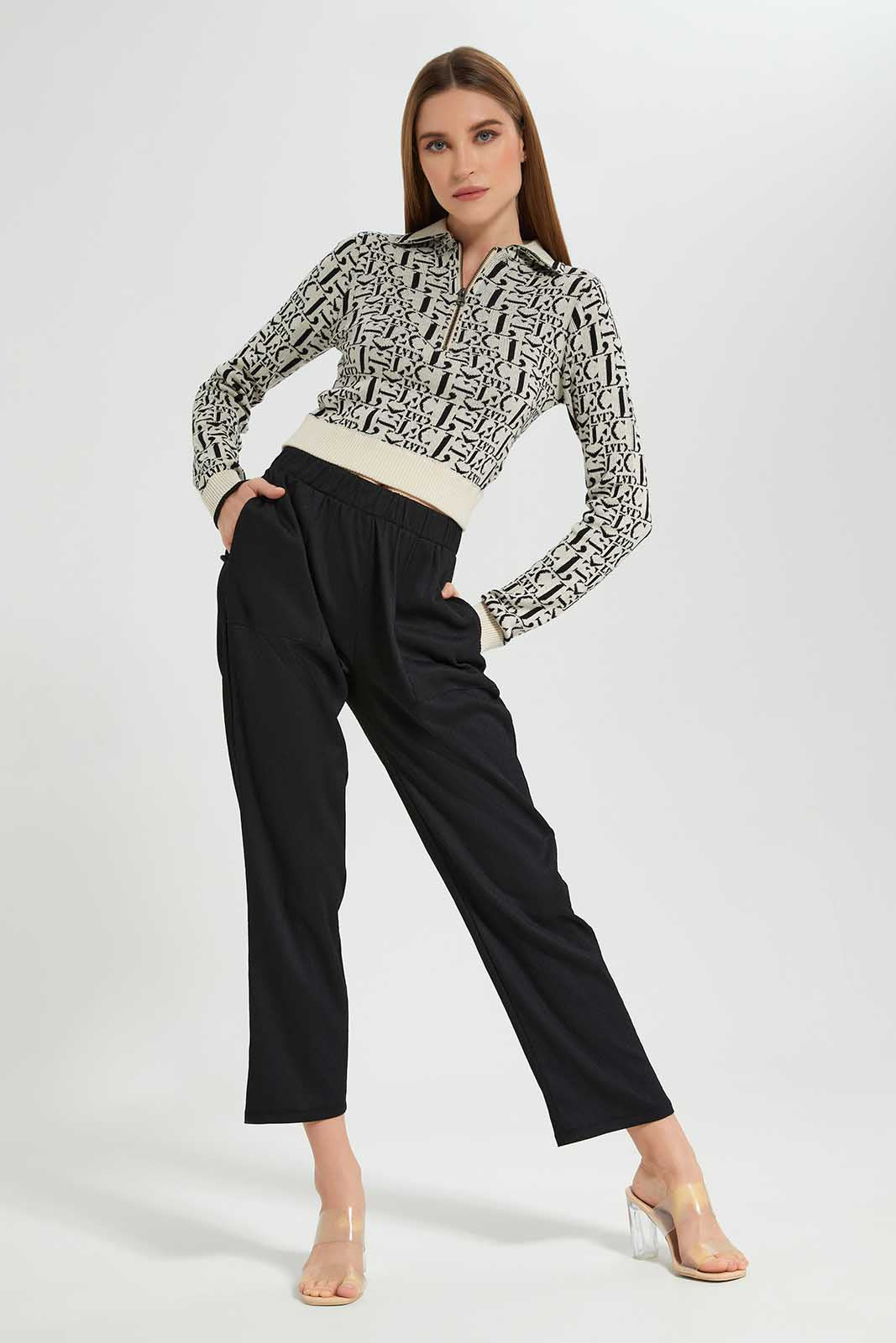 Redtag-Black-Straight-Fit-Trouser-Category:Trousers,-Colour:Black,-Deals:New-In,-Filter:Women's-Clothing,-LEC,-LEC-Trousers,-New-In-LEC-APL,-Non-Sale,-Section:Women,-W22B-Women's-