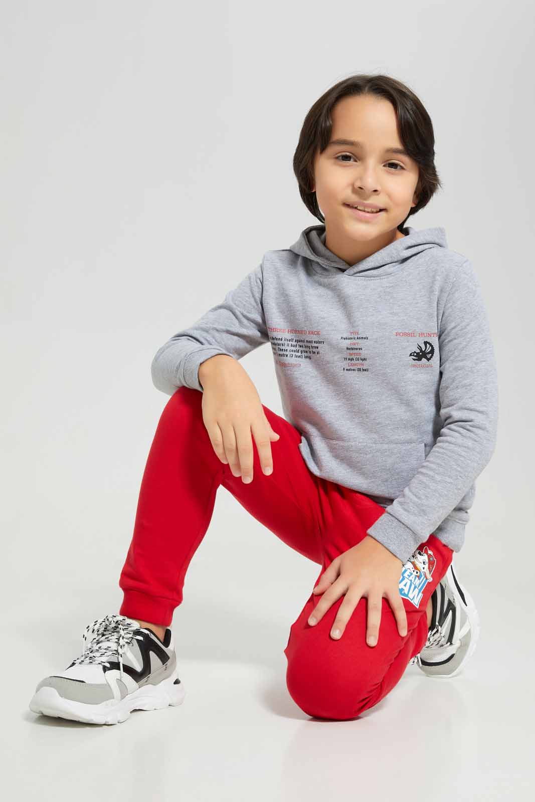Redtag-Grey-Marl-Front-and-Back-Print-Fleece-Hooded-Sweatshirt-BOY-Sweatshirts,-Category:Sweatshirts,-Colour:Grey,-Deals:New-In,-EHW,-Filter:Boys-(2-to-8-Yrs),-New-In-BOY-APL,-Non-Sale,-Section:Boys-(0-to-14Yrs),-W22B-Boys-2 to 8 Years