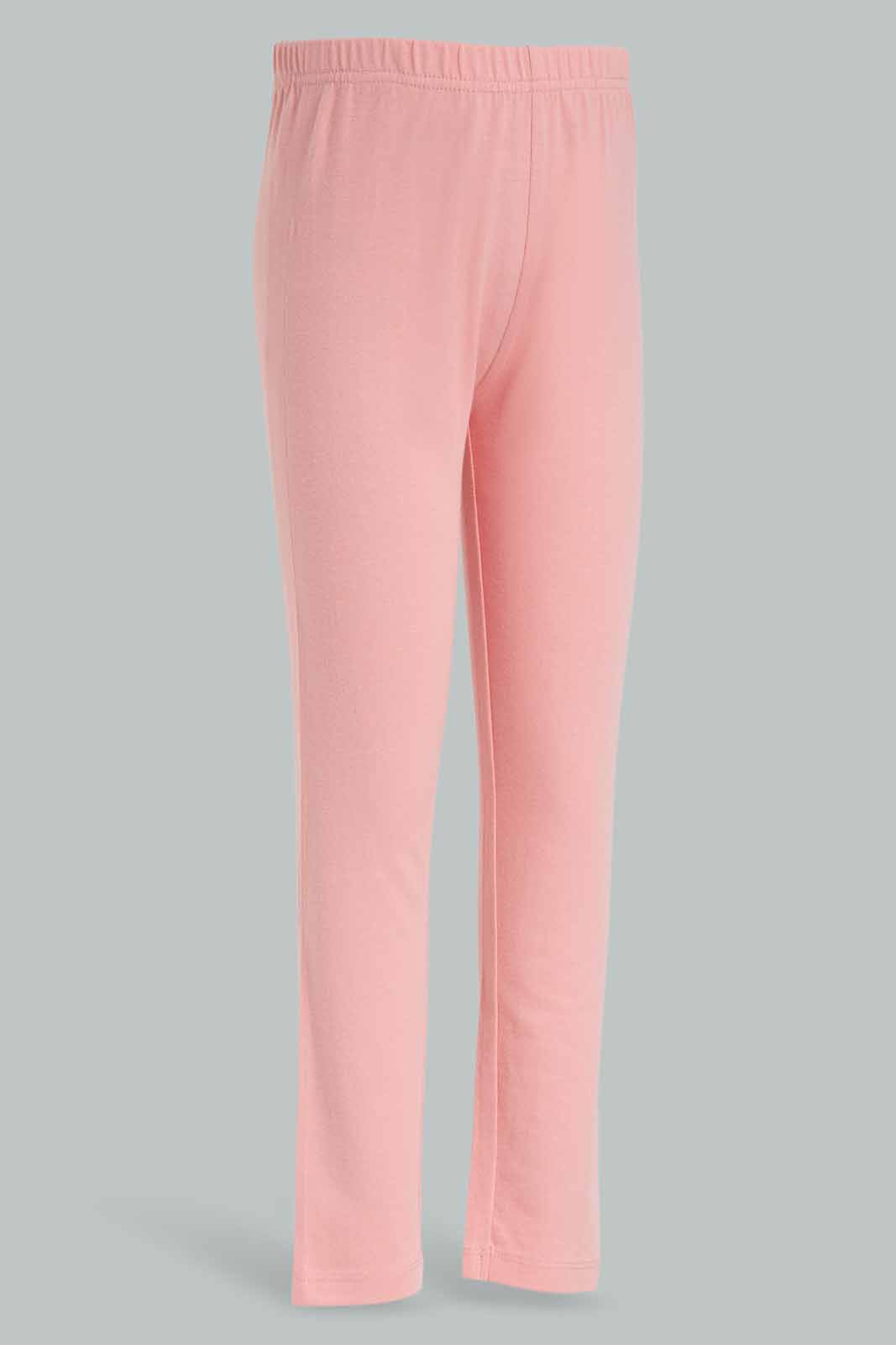 Redtag-Pink-Basic-Legging---Pink-Category:Leggings,-Colour:Apricot,-Deals:New-In,-Dept:Girls,-Filter:Girls-(2-to-8-Yrs),-GIR-Leggings,-New-In-GIR-APL,-Non-Sale,-Section:Girls-(0-to-14Yrs),-TBL,-W22B-Girls-2 to 8 Years