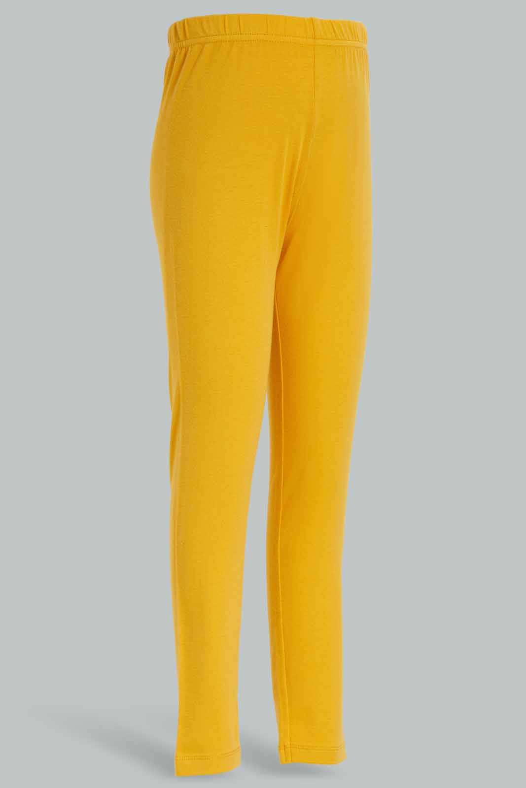 Redtag-Mustard-Basic-Leging-Category:Leggings,-Colour:Mustard,-Deals:New-In,-Dept:Girls,-Filter:Girls-(2-to-8-Yrs),-GIR-Leggings,-New-In-GIR-APL,-Non-Sale,-Section:Girls-(0-to-14Yrs),-TBL,-W22B-Girls-2 to 8 Years