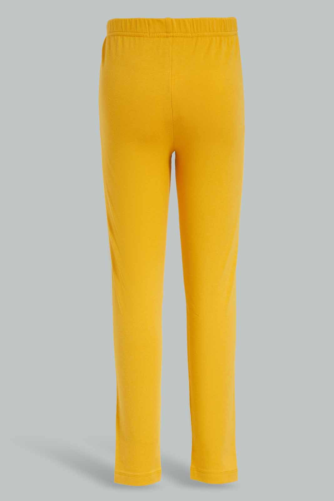 Redtag-Mustard-Basic-Leging-Category:Leggings,-Colour:Mustard,-Deals:New-In,-Dept:Girls,-Filter:Girls-(2-to-8-Yrs),-GIR-Leggings,-New-In-GIR-APL,-Non-Sale,-Section:Girls-(0-to-14Yrs),-TBL,-W22B-Girls-2 to 8 Years
