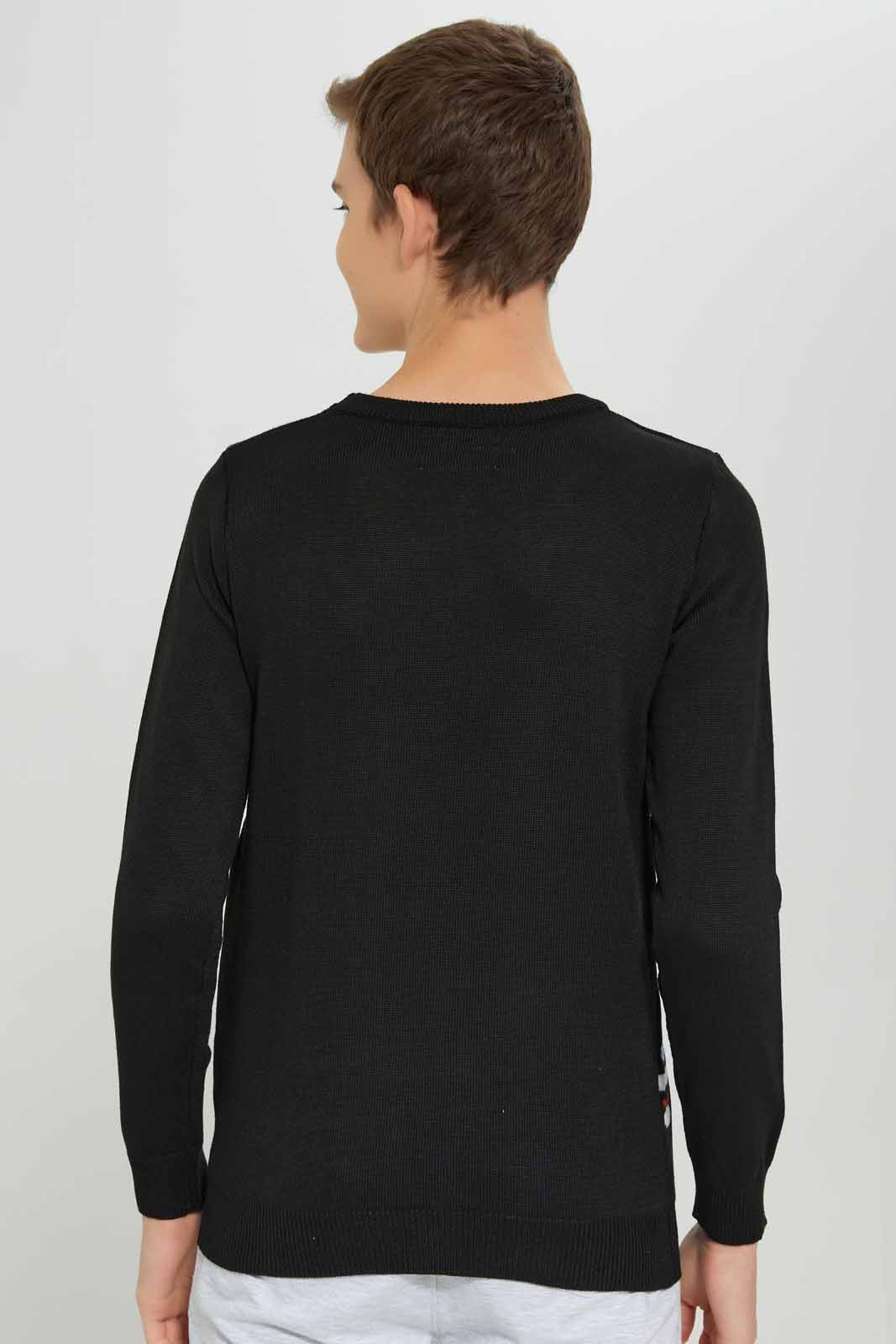 Redtag-Black-Gaming-Pullover-BSR-Pullovers,-Category:Pullovers,-Colour:Black,-Deals:New-In,-Filter:Senior-Boys-(8-to-14-Yrs),-New-In-BSR-APL,-Non-Sale,-Section:Boys-(0-to-14Yrs),-W22B-Senior-Boys-9 to 14 Years