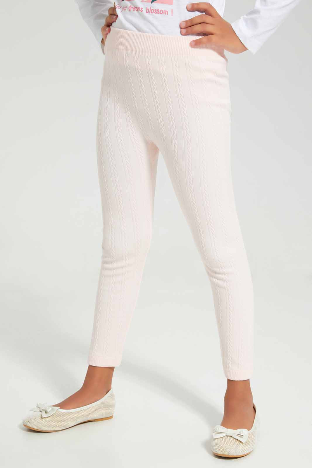 Redtag-PINK-Seamless-Legging-Category:Leggings,-Colour:Pink,-Deals:New-In,-Filter:Girls-(2-to-8-Yrs),-GIR-Leggings,-New-In-GIR-APL,-Non-Sale,-Section:Girls-(0-to-14Yrs),-TBL,-W22B-Girls-2 to 8 Years