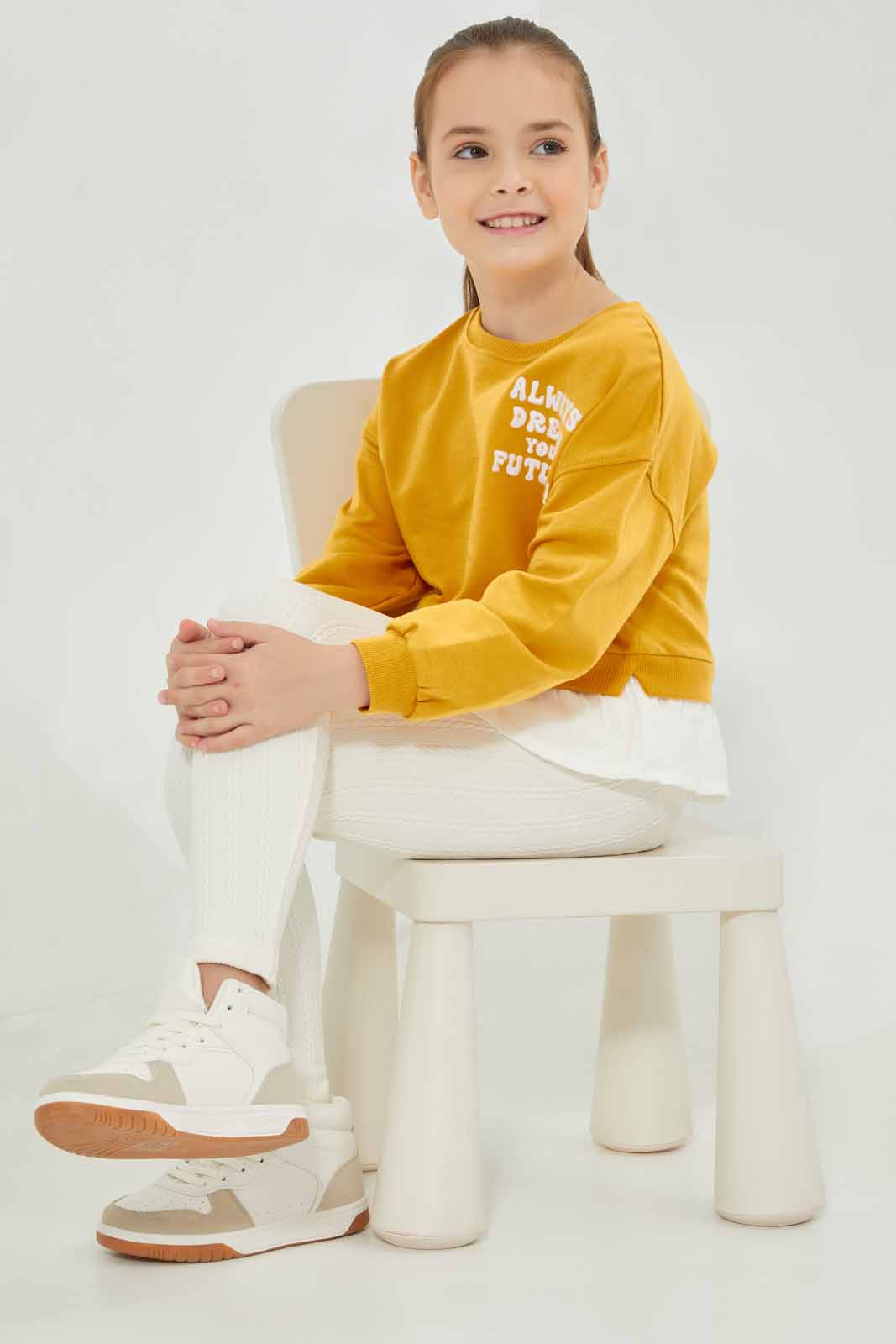 Redtag-Cream-Seamless-Legging-Category:Leggings,-Colour:Cream,-Deals:New-In,-Dept:Girls,-Filter:Girls-(2-to-8-Yrs),-GIR-Leggings,-New-In-GIR-APL,-Non-Sale,-Section:Girls-(0-to-14Yrs),-TBL,-W22B-Girls-2 to 8 Years