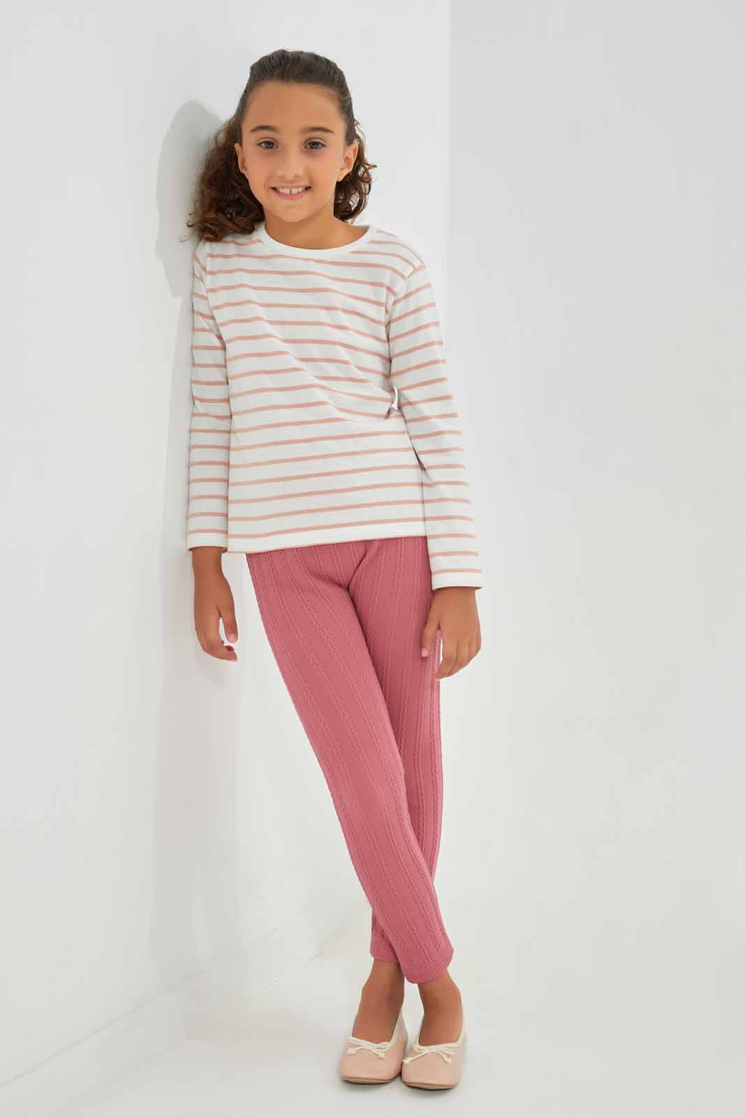 Redtag-Pink-Seamless-Legging-Category:Leggings,-Colour:Apricot,-Deals:New-In,-Filter:Girls-(2-to-8-Yrs),-GIR-Leggings,-New-In-GIR-APL,-Non-Sale,-Section:Girls-(0-to-14Yrs),-TBL,-W22B-Girls-2 to 8 Years