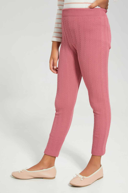 Redtag-Pink-Seamless-Legging-Category:Leggings,-Colour:Apricot,-Deals:New-In,-Filter:Girls-(2-to-8-Yrs),-GIR-Leggings,-New-In-GIR-APL,-Non-Sale,-Section:Girls-(0-to-14Yrs),-TBL,-W22B-Girls-2 to 8 Years