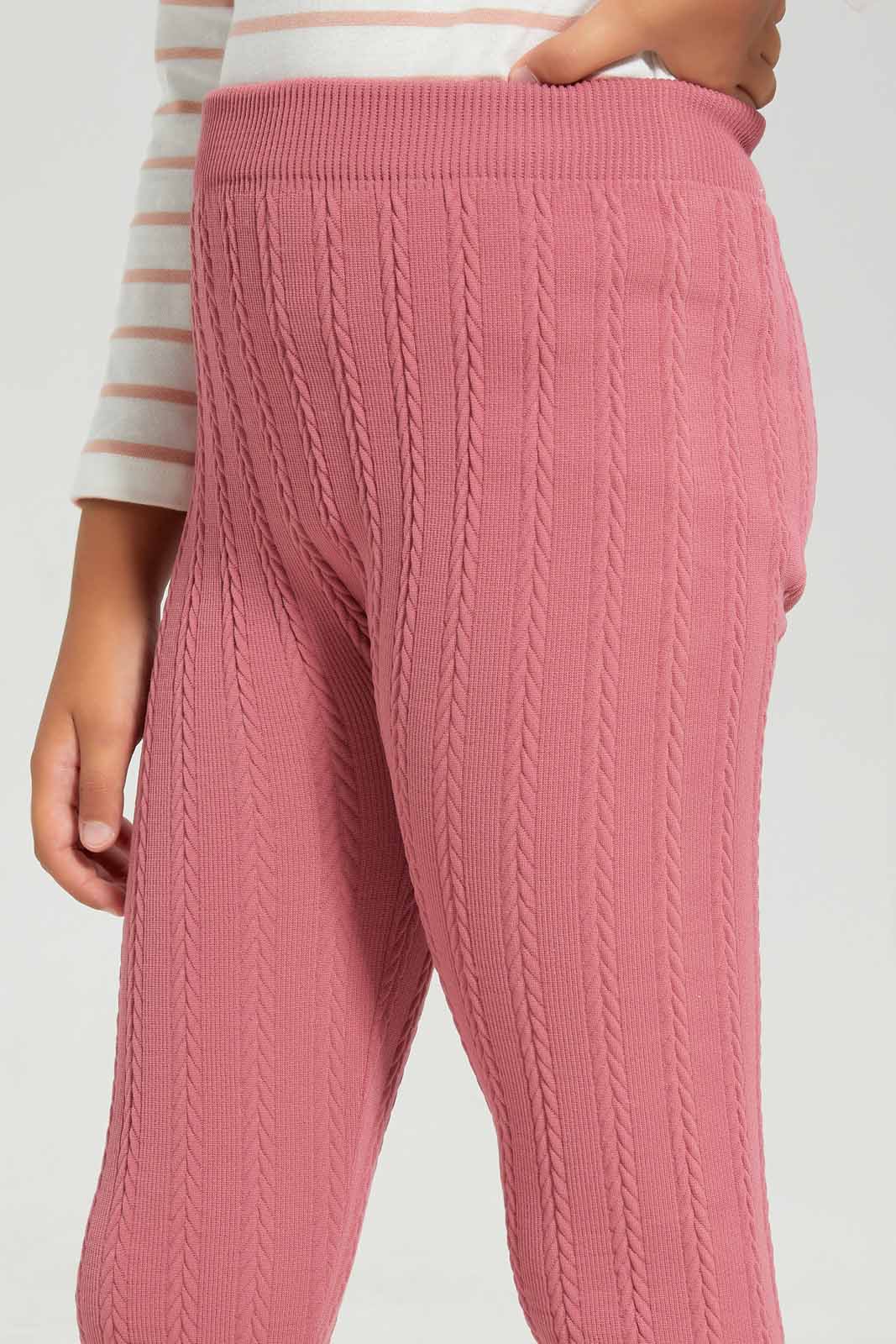 Redtag-Pink-Seamless-Legging-Category:Leggings,-Colour:Apricot,-Deals:New-In,-Filter:Girls-(2-to-8-Yrs),-GIR-Leggings,-New-In-GIR-APL,-Non-Sale,-Section:Girls-(0-to-14Yrs),-TBL,-W22B-Girls-2 to 8 Years