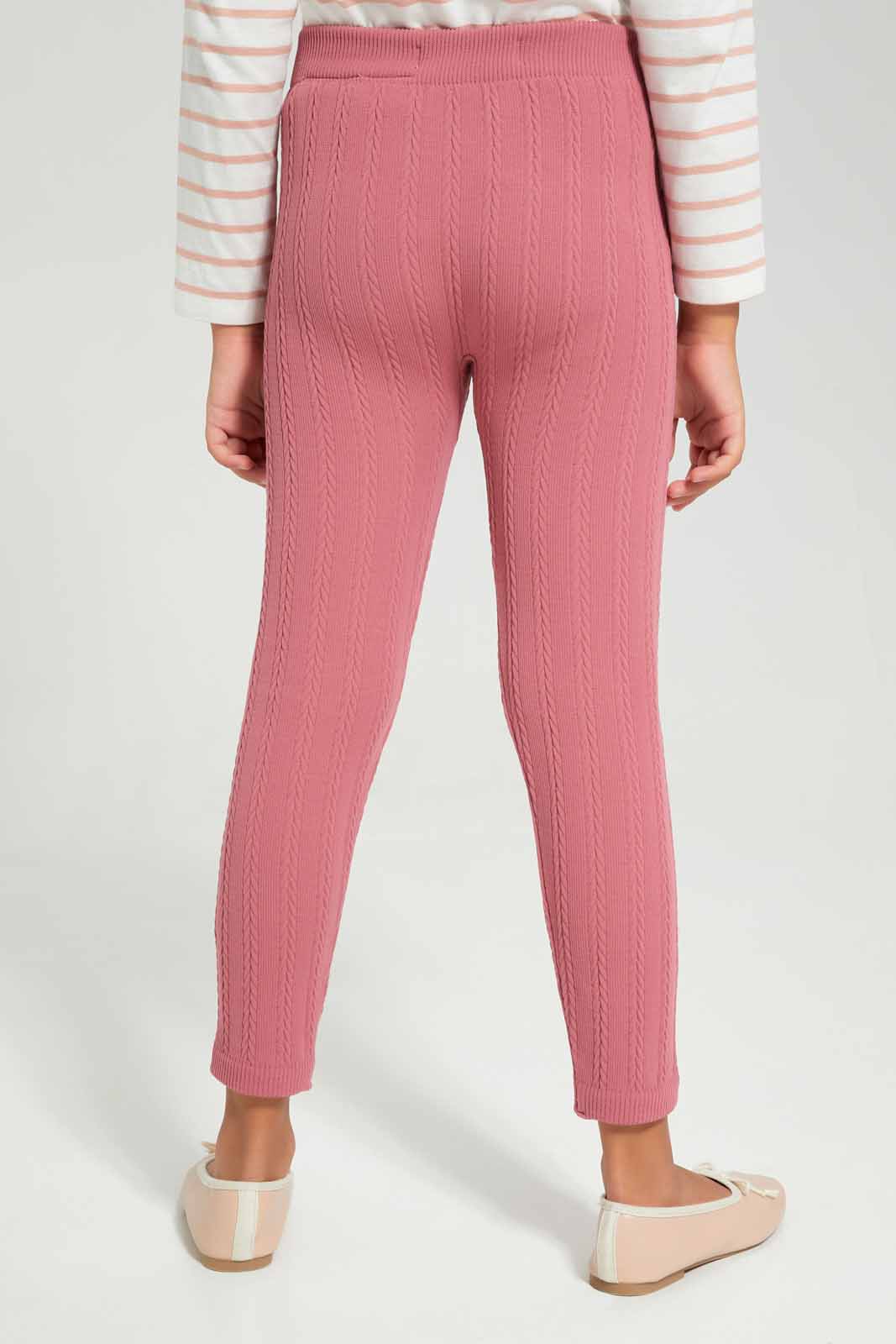 Redtag-Pink-Seamless-Legging-Category:Leggings,-Colour:Apricot,-Deals:New-In,-Filter:Girls-(2-to-8-Yrs),-GIR-Leggings,-New-In-GIR-APL,-Non-Sale,-Section:Girls-(0-to-14Yrs),-TBL,-W22B-Girls-2 to 8 Years
