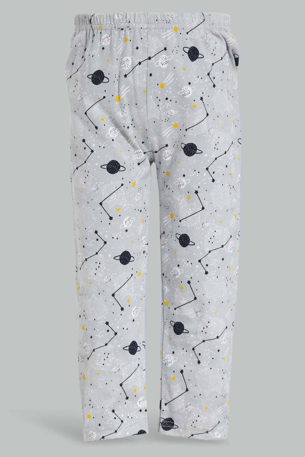 Redtag-Navy-And-Grey-Space-Pj-Set-Long-Slv-Pack-Category:Pyjama-Sets,-Colour:Navy,-Deals:New-In,-Filter:Infant-Boys-(3-to-24-Mths),-INB-Pyjama-Sets,-New-In-INB-APL,-Non-Sale,-Section:Boys-(0-to-14Yrs),-W22B-Infant-Boys-3 to 24 Months