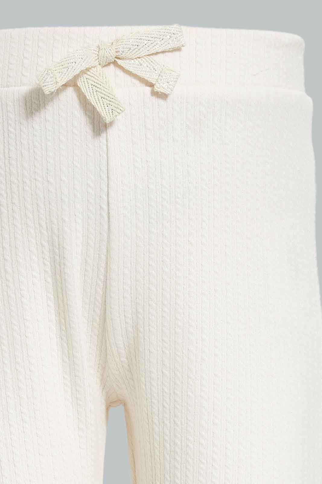 Redtag-White-Textured-Jeggeing-Category:Jeggings,-Colour:White,-Deals:New-In,-Filter:Infant-Girls-(3-to-24-Mths),-ING-Jeggings,-New-In-ING-APL,-Non-Sale,-Section:Girls-(0-to-14Yrs),-W22B-Infant-Girls-3 to 24 Months