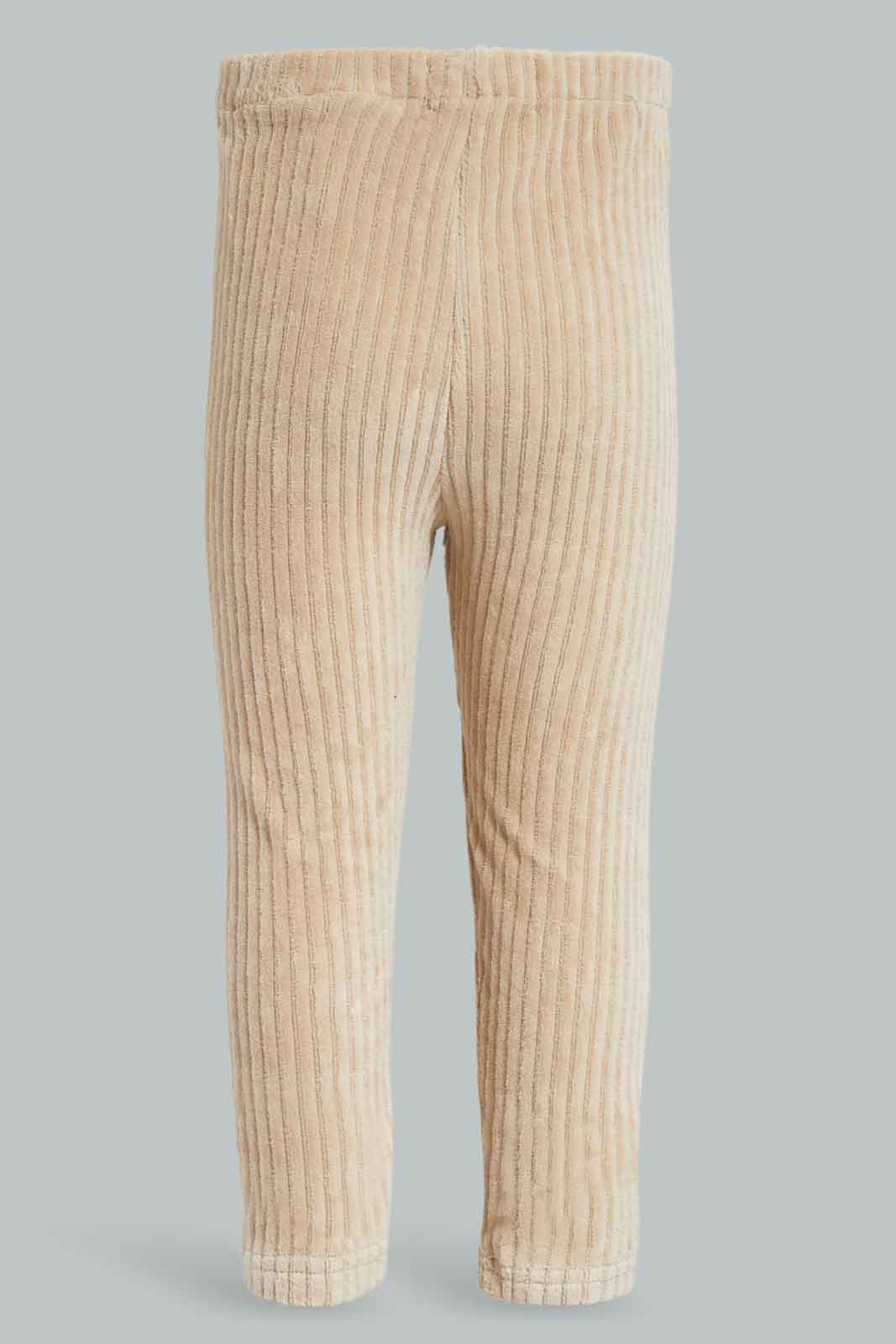 Redtag-Beige-Solid-Corduroy-Jeggings-Category:Jeggings,-Colour:Beige,-Deals:New-In,-Filter:Infant-Girls-(3-to-24-Mths),-ING-Jeggings,-New-In-ING-APL,-Non-Sale,-Section:Girls-(0-to-14Yrs),-W22B-Infant-Girls-3 to 24 Months