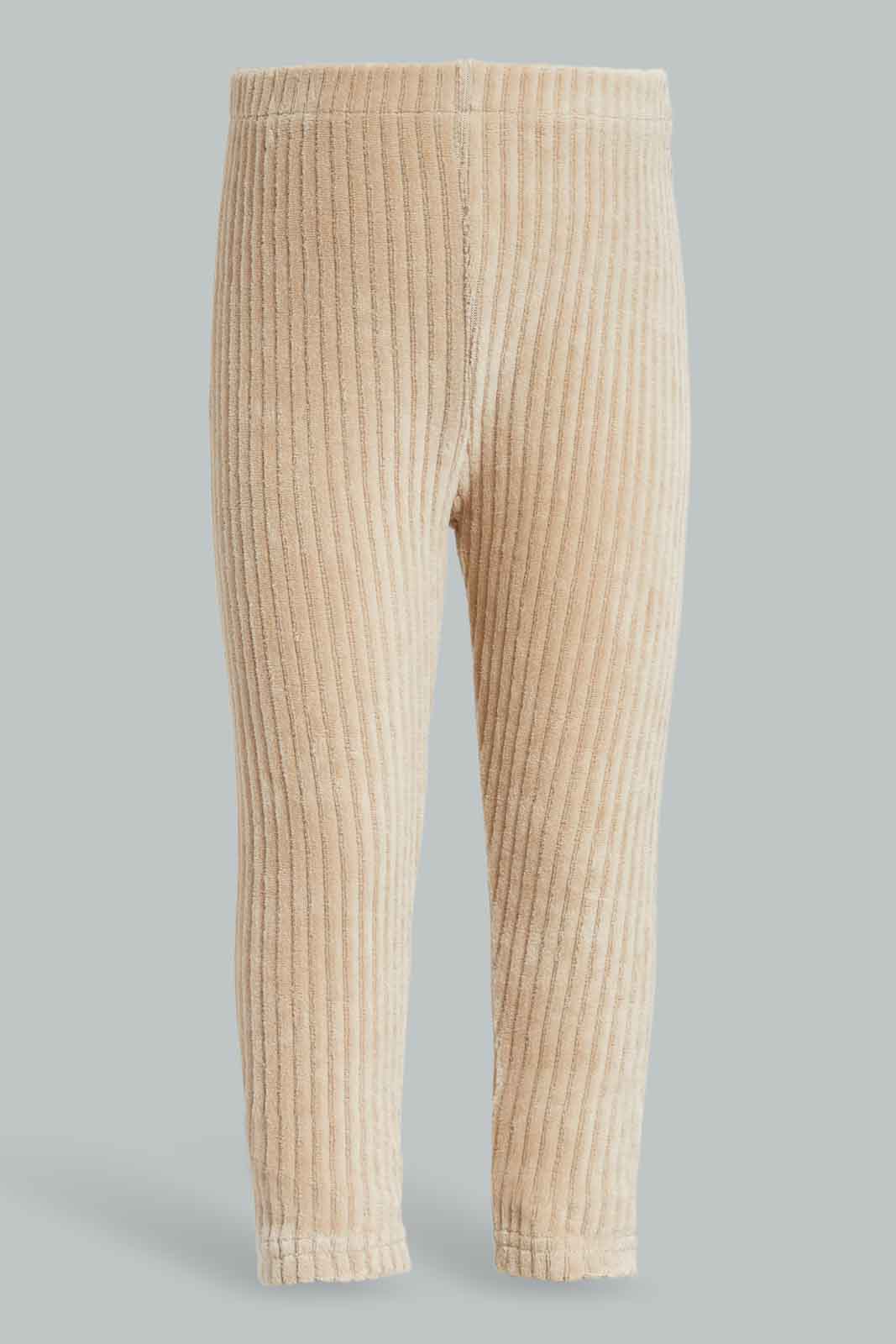 Redtag-Beige-Solid-Corduroy-Jeggings-Category:Jeggings,-Colour:Beige,-Deals:New-In,-Filter:Infant-Girls-(3-to-24-Mths),-ING-Jeggings,-New-In-ING-APL,-Non-Sale,-Section:Girls-(0-to-14Yrs),-W22B-Infant-Girls-3 to 24 Months