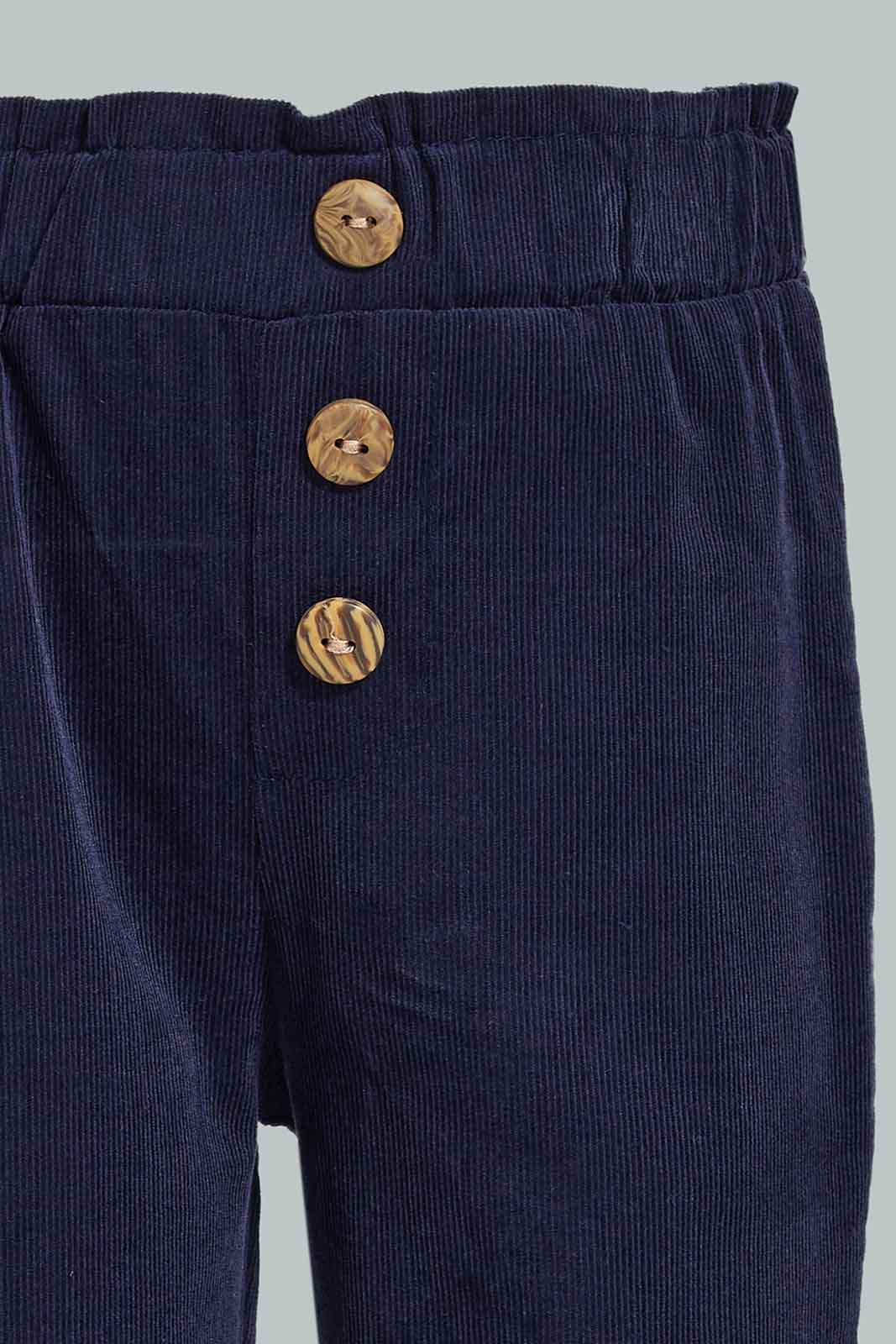 Redtag-Navy-Solid-Corduroy-Trouser-Category:Trousers,-Colour:Navy,-Deals:New-In,-Filter:Infant-Girls-(3-to-24-Mths),-ING-Trousers,-New-In-ING-APL,-Non-Sale,-Section:Girls-(0-to-14Yrs),-W22B-Infant-Girls-3 to 24 Months