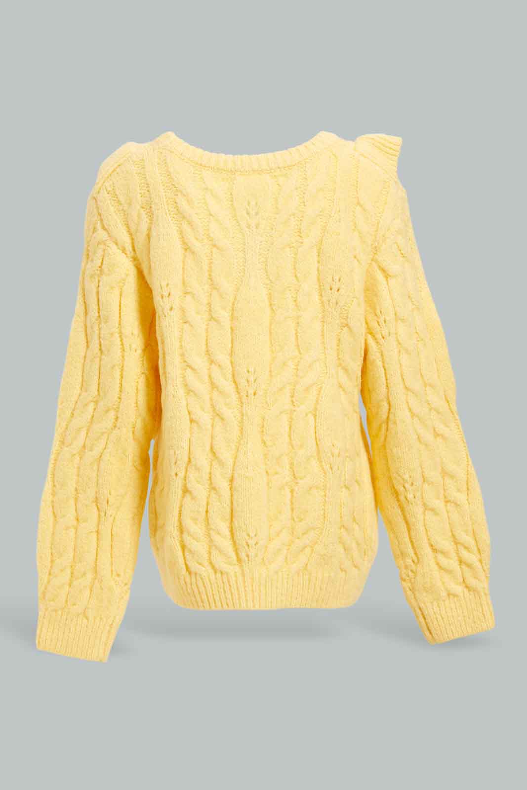 Redtag-Yellow-Front-Ruffles-Pullover-Category:Pullovers,-Colour:Yellow,-Deals:New-In,-Filter:Infant-Girls-(3-to-24-Mths),-ING-Pullovers,-New-In-ING-APL,-Non-Sale,-Section:Girls-(0-to-14Yrs),-W22B-Infant-Girls-3 to 24 Months