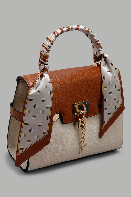 Redtag-Beige-Textured-Day-Bag-Category:Bags,-Colour:Beige,-Filter:Women's-Accessories,-New-In,-New-In-Women-ACC,-Non-Sale,-Section:Women,-W22B,-Women-Bags-Women-