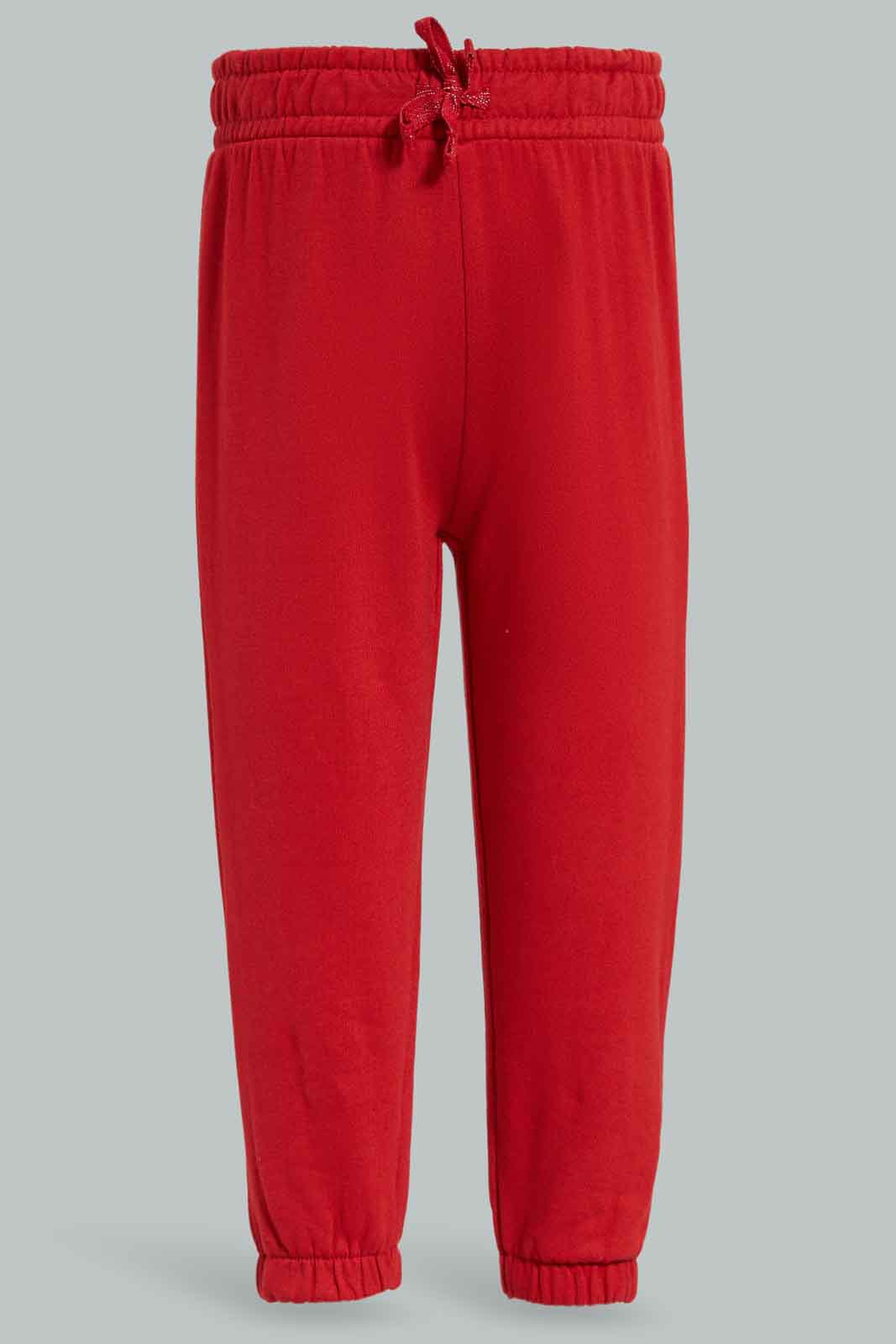 Redtag-Burgandy-Placement-Print-Jogset-Category:Jog-Sets,-Colour:Burgundy,-Deals:New-In,-Filter:Infant-Girls-(3-to-24-Mths),-ING-Jog-Sets,-New-In-ING-APL,-Non-Sale,-Section:Girls-(0-to-14Yrs),-VLM,-W22B-Infant-Girls-3 to 24 Months