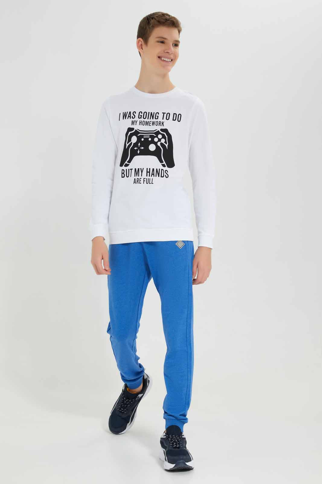 Blue Jogger For Boys Senior