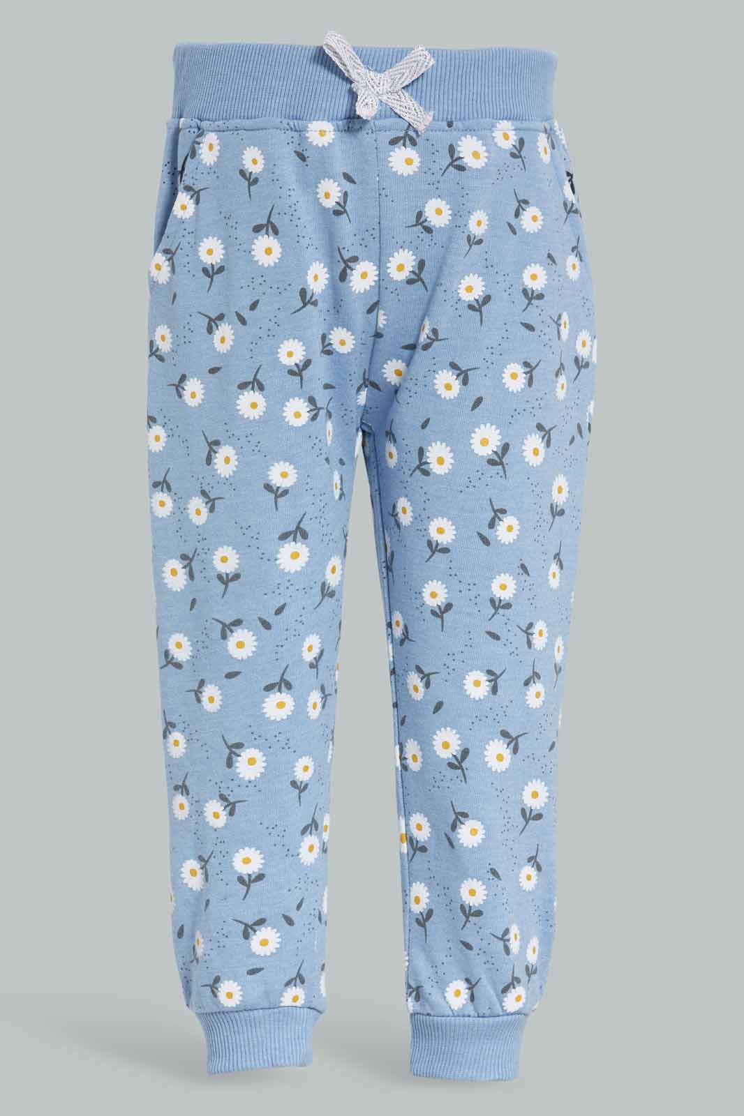 Redtag-Baby-Blue-Floral-AOP-Jogset-Category:Jog-Sets,-Colour:Blue,-Deals:New-In,-Filter:Infant-Girls-(3-to-24-Mths),-ING-Jog-Sets,-New-In-ING-APL,-Non-Sale,-Section:Girls-(0-to-14Yrs),-W22A-Infant-Girls-3 to 24 Months