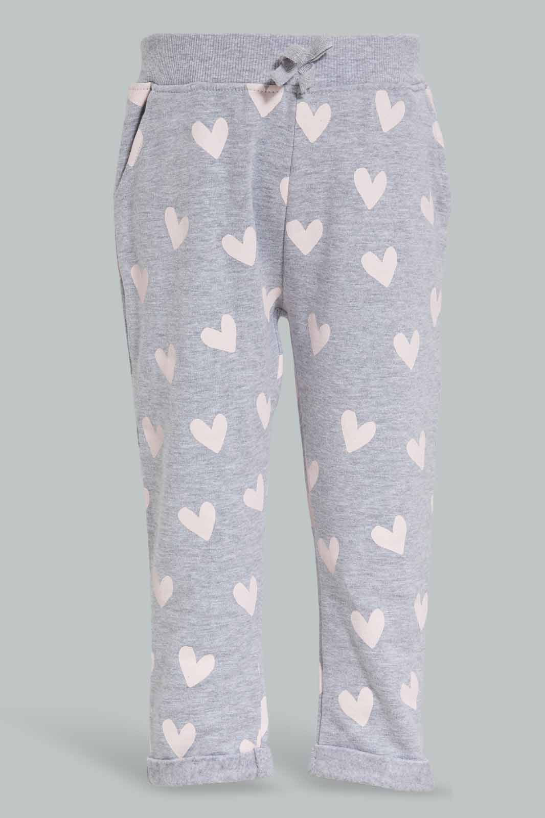 Redtag-Grey-Heart-Floral-AOP-Jogset-Category:Jog-Sets,-Colour:Grey,-Deals:New-In,-Filter:Infant-Girls-(3-to-24-Mths),-ING-Jog-Sets,-New-In-ING-APL,-Non-Sale,-Section:Girls-(0-to-14Yrs),-W22A-Infant-Girls-3 to 24 Months