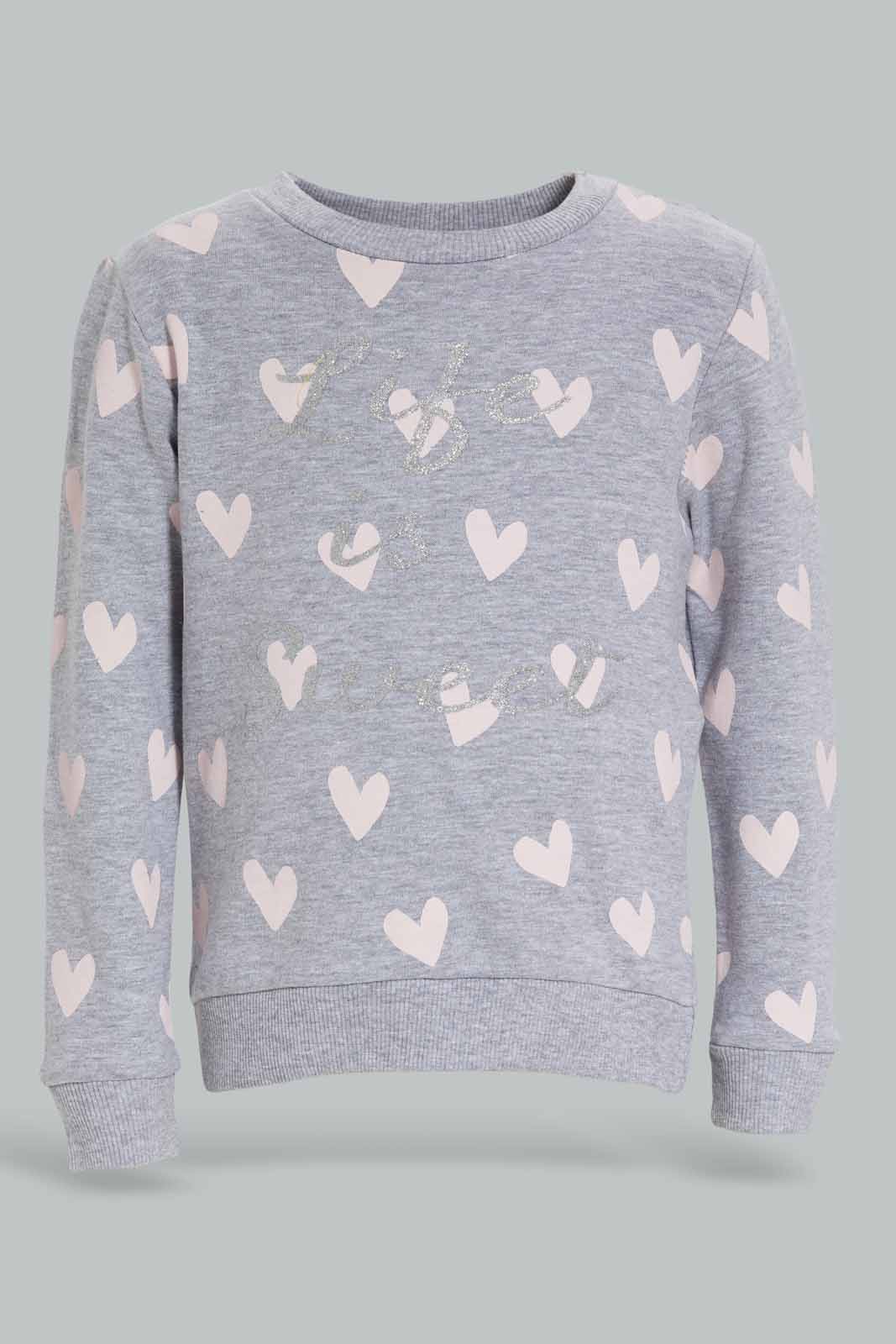 Redtag-Grey-Heart-Floral-AOP-Jogset-Category:Jog-Sets,-Colour:Grey,-Deals:New-In,-Filter:Infant-Girls-(3-to-24-Mths),-ING-Jog-Sets,-New-In-ING-APL,-Non-Sale,-Section:Girls-(0-to-14Yrs),-W22A-Infant-Girls-3 to 24 Months