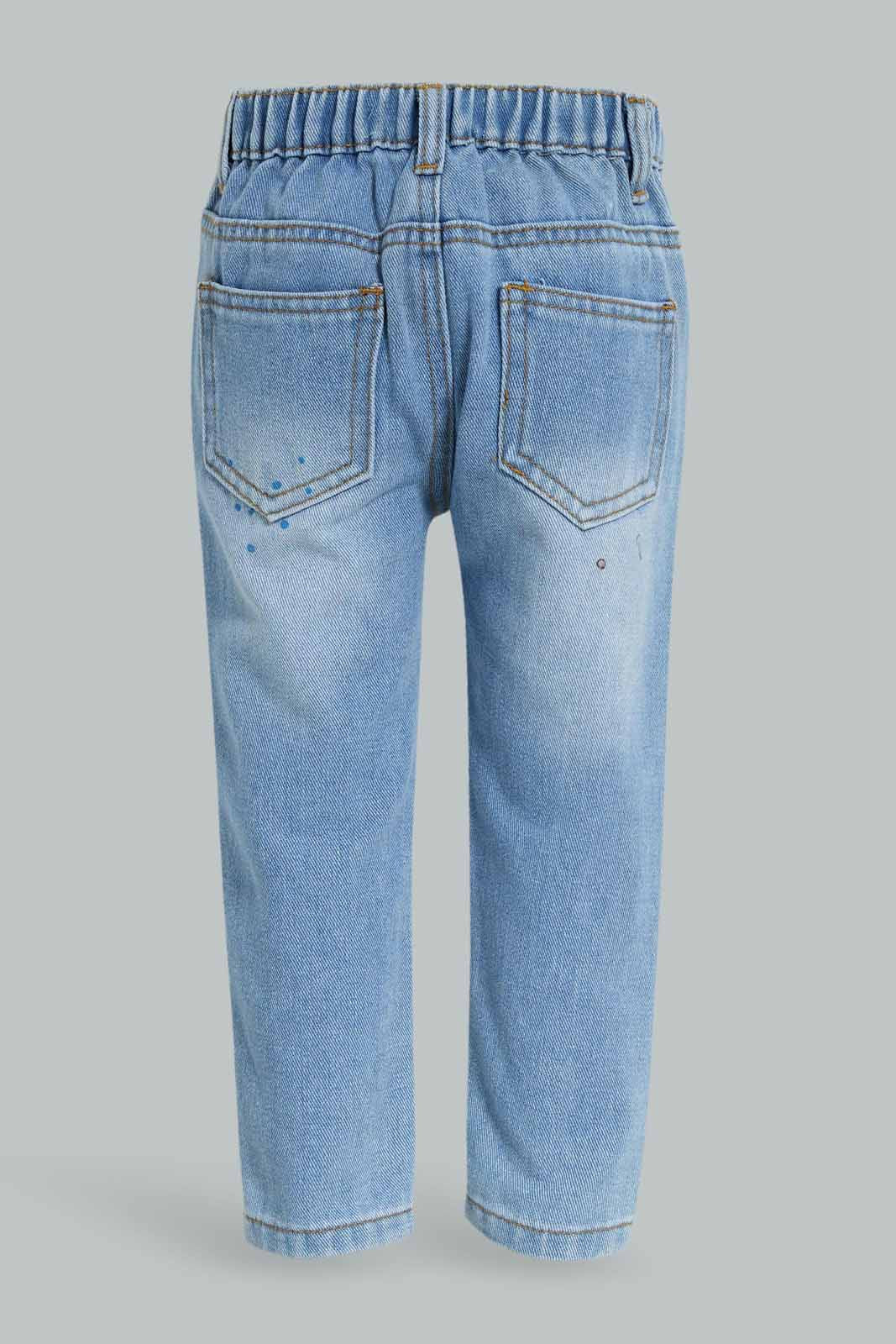 Redtag-Blue-Paint-Splash-Jean-Category:Jeans,-Colour:Blue,-Deals:New-In,-Dept:Boys,-Filter:Infant-Boys-(3-to-24-Mths),-INB-Jeans,-New-In-INB-APL,-Non-Sale,-Section:Boys-(0-to-14Yrs),-W22B-Infant-Boys-
