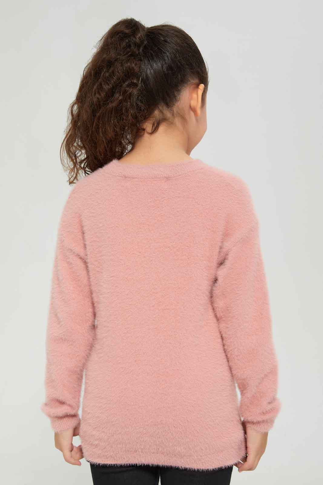 Redtag-KNIT-PULLOVER-PINK-Category:Pullovers,-Colour:Apricot,-Deals:New-In,-Dept:Girls,-Filter:Girls-(2-to-8-Yrs),-GIR-Pullovers,-New-In-GIR-APL,-Non-Sale,-Section:Girls-(0-to-14Yrs),-TBL,-W22B-Girls-2 to 8 Years