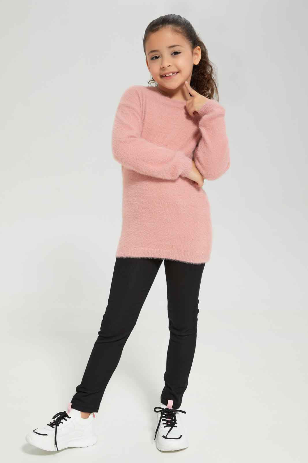 Redtag-KNIT-PULLOVER-PINK-Category:Pullovers,-Colour:Apricot,-Deals:New-In,-Dept:Girls,-Filter:Girls-(2-to-8-Yrs),-GIR-Pullovers,-New-In-GIR-APL,-Non-Sale,-Section:Girls-(0-to-14Yrs),-TBL,-W22B-Girls-2 to 8 Years