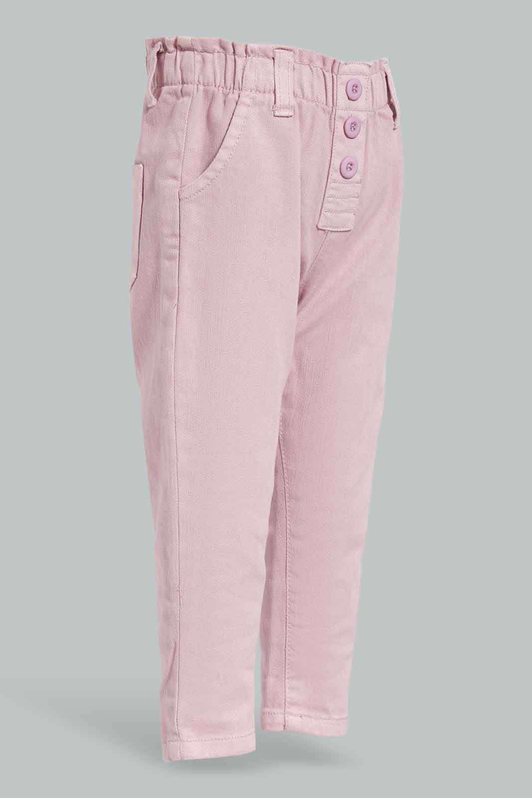 Redtag-Lilac-Paperbag-Jeans-Category:Jeans,-Colour:Lilac,-Deals:New-In,-Filter:Infant-Girls-(3-to-24-Mths),-ING-Jeans,-New-In-ING-APL,-Non-Sale,-Section:Girls-(0-to-14Yrs),-W22B-Infant-Girls-3 to 24 Months