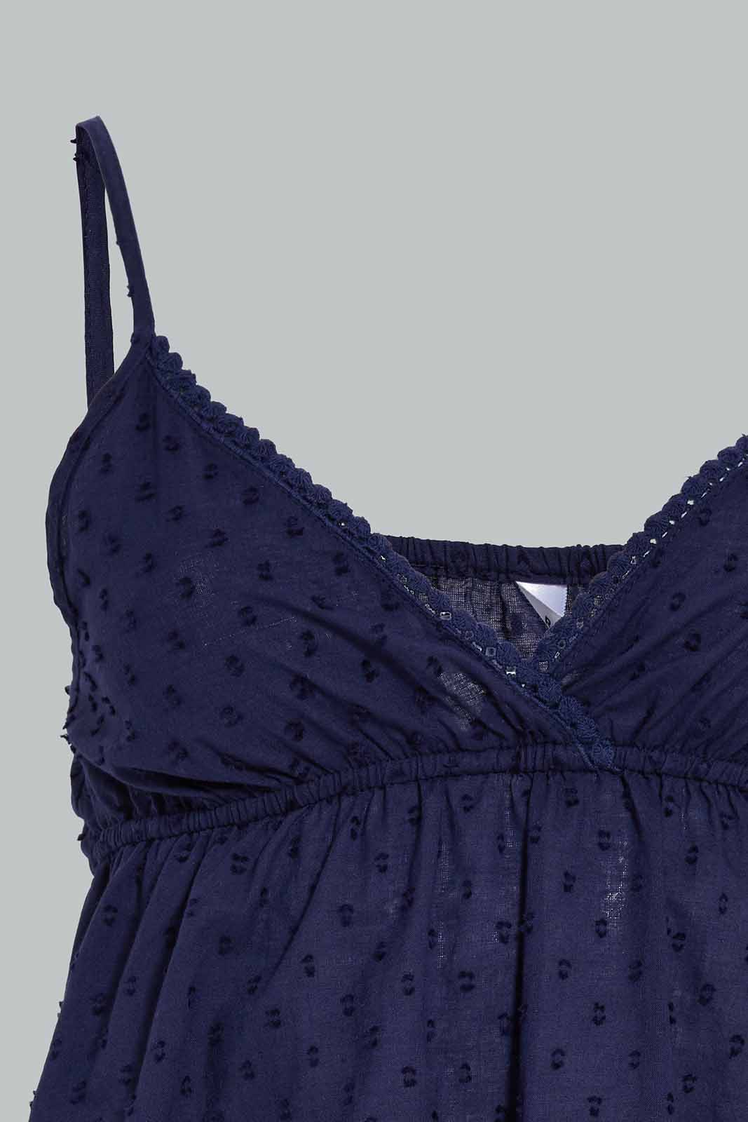 Redtag-Navy-Cami-And-Shorts-Set-Category:Cami-Sets,-Colour:Navy,-Deals:New-In,-Filter:Women's-Clothing,-New-In-Women-APL,-Non-Sale,-Section:Women,-W22A,-Women-Cami-Sets--