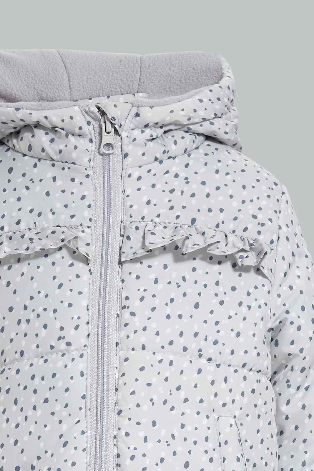 Redtag-Grey-AOP-Puffer-Jacket-Category:Jackets,-Colour:Grey,-Deals:New-In,-EHW,-Filter:Infant-Girls-(3-to-24-Mths),-ING-Jackets,-New-In-ING-APL,-Non-Sale,-Section:Girls-(0-to-14Yrs),-W22B-Infant-Girls-3 to 24 Months