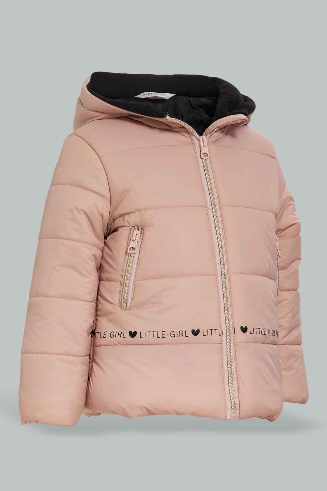 Redtag-Pink-Puffer-Jacket-Category:Jackets,-Colour:Apricot,-Deals:New-In,-EHW,-Filter:Infant-Girls-(3-to-24-Mths),-ING-Jackets,-New-In-ING-APL,-Non-Sale,-Section:Girls-(0-to-14Yrs),-W22B-Infant-Girls-3 to 24 Months