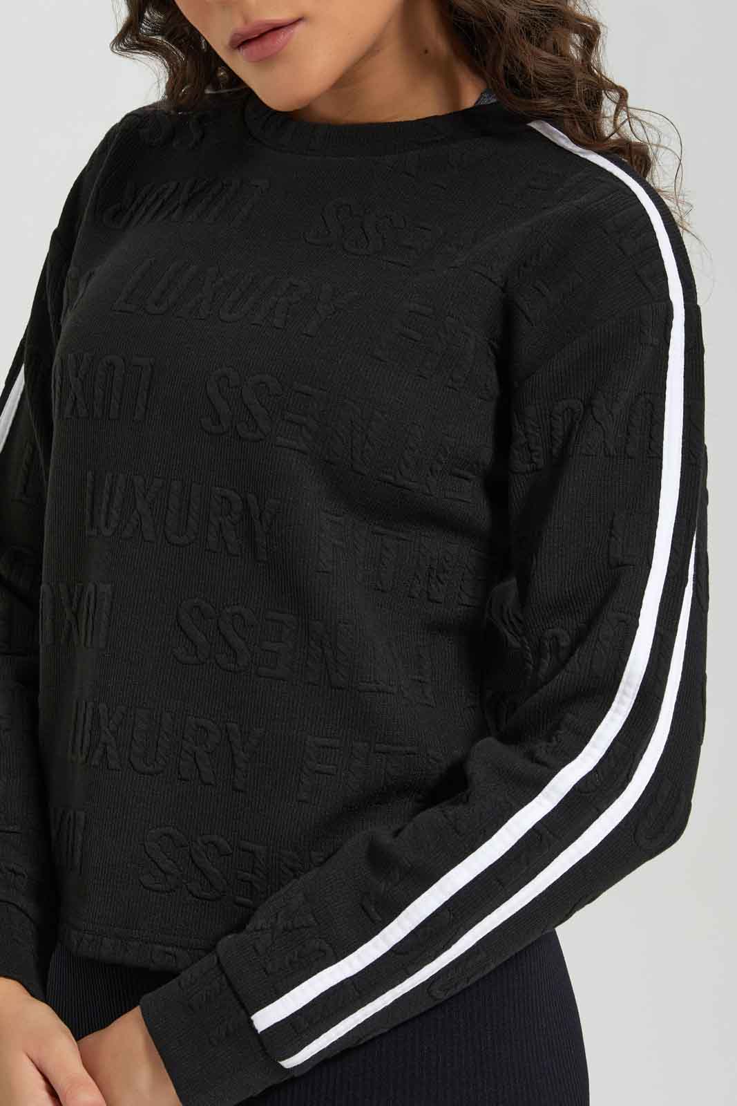 Redtag-White-Long-Sleeve-Waffei-Sweatshirt-Category:Sweatshirts,-Colour:White,-Deals:New-In,-Filter:Women's-Clothing,-New-In-Women-APL,-Non-Sale,-Section:Women,-TBL,-W22B,-Women-Sweatshirts-Women's-