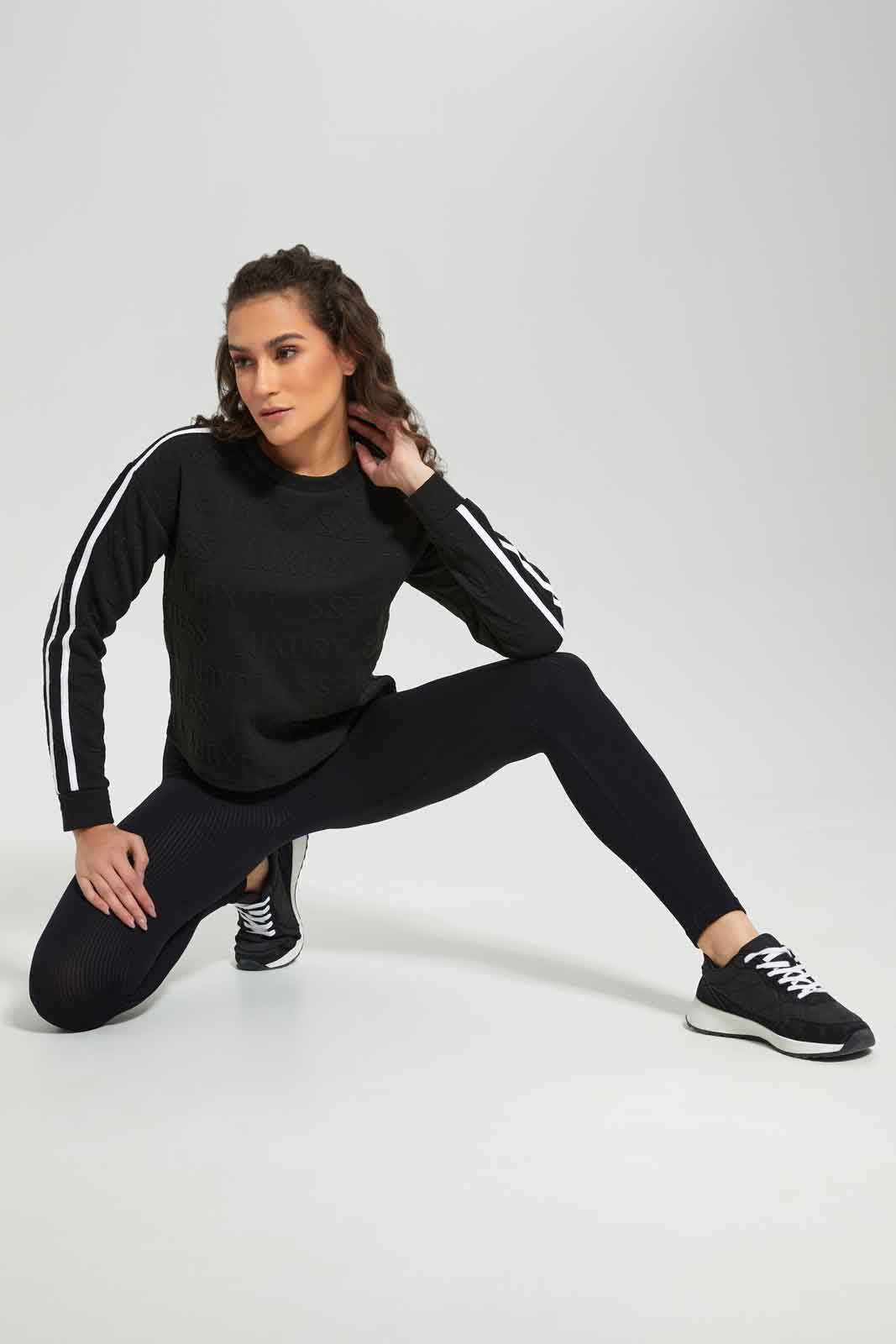 Redtag-White-Long-Sleeve-Waffei-Sweatshirt-Category:Sweatshirts,-Colour:White,-Deals:New-In,-Filter:Women's-Clothing,-New-In-Women-APL,-Non-Sale,-Section:Women,-TBL,-W22B,-Women-Sweatshirts-Women's-