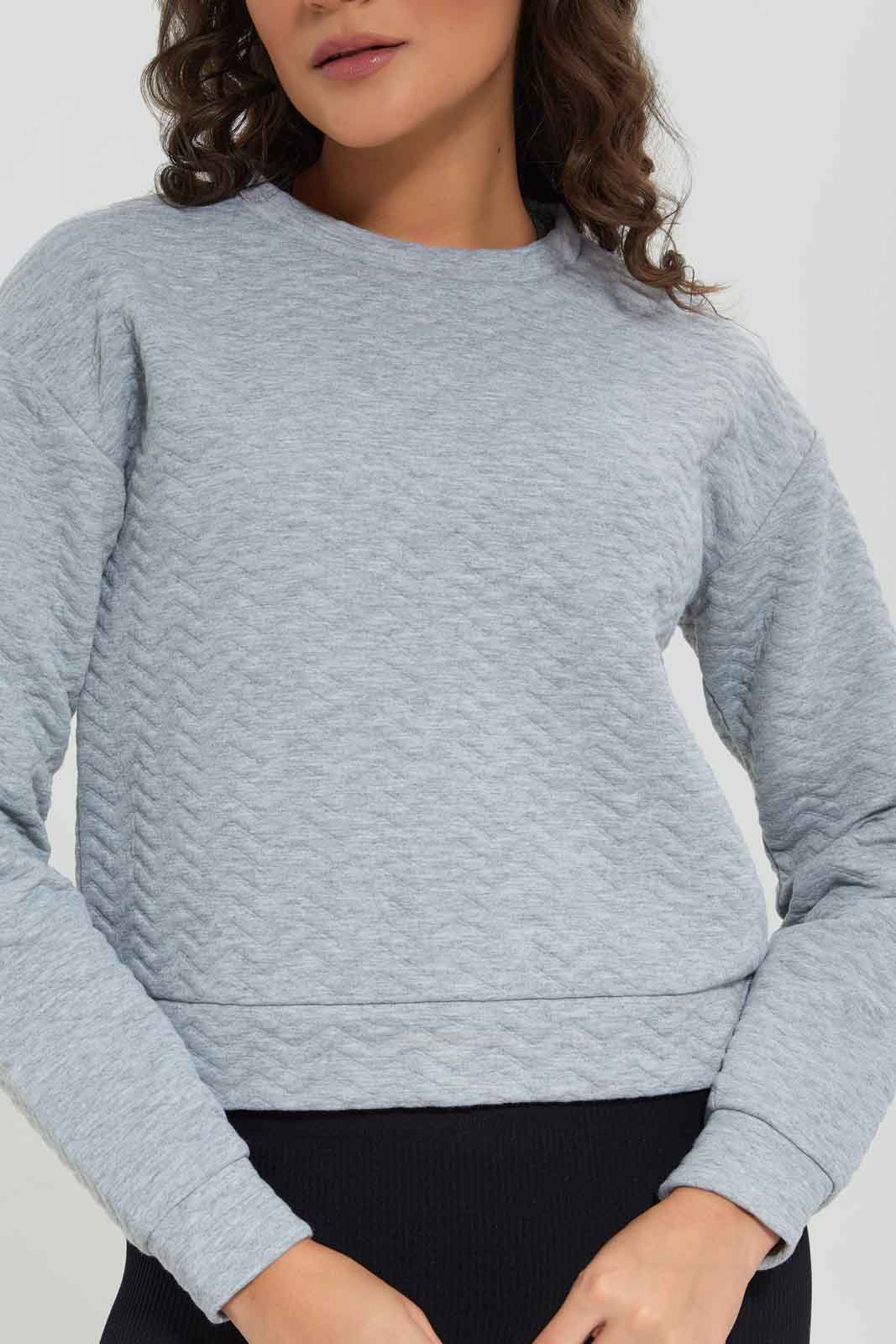 Redtag-White-Jacquard-Sweatshirt-Category:Sweatshirts,-Colour:White,-Deals:New-In,-Filter:Women's-Clothing,-New-In-Women-APL,-Non-Sale,-Section:Women,-TBL,-W22B,-Women-Sweatshirts-Women's-