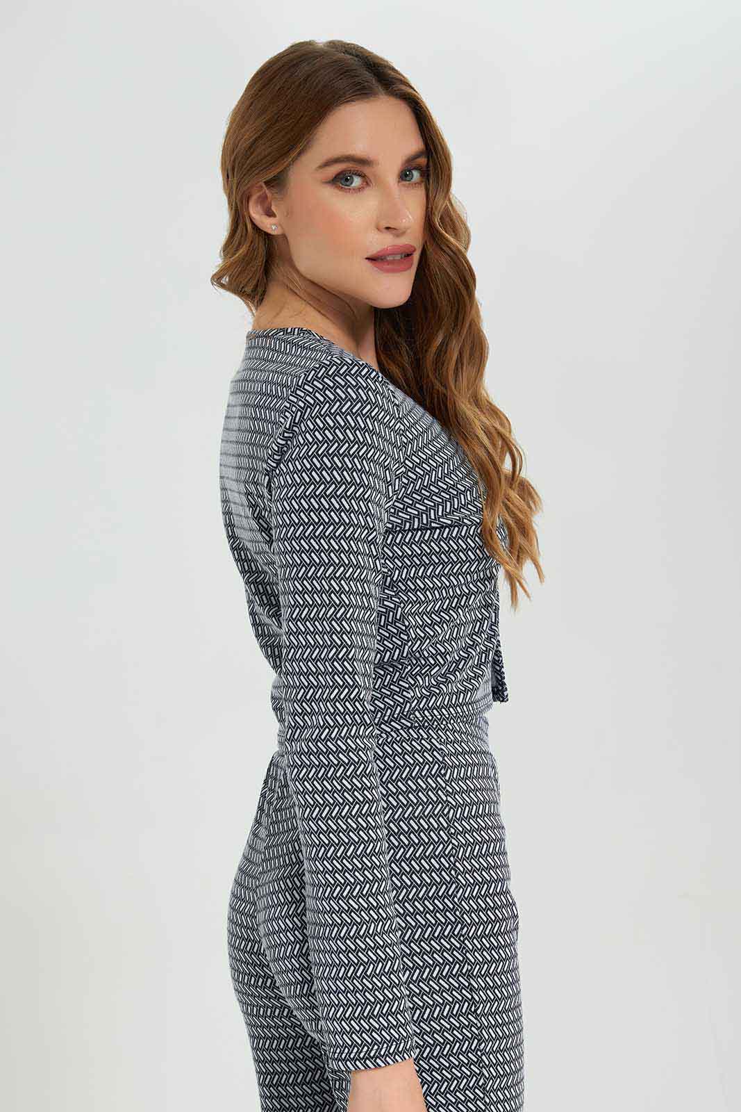Redtag-Blue/White-Button-Front-Top-Category:Tops,-Colour:Assorted,-Deals:New-In,-Filter:Women's-Clothing,-LEC,-LEC-Tops,-New-In-LEC-APL,-Non-Sale,-Section:Women,-W22B-Women's-