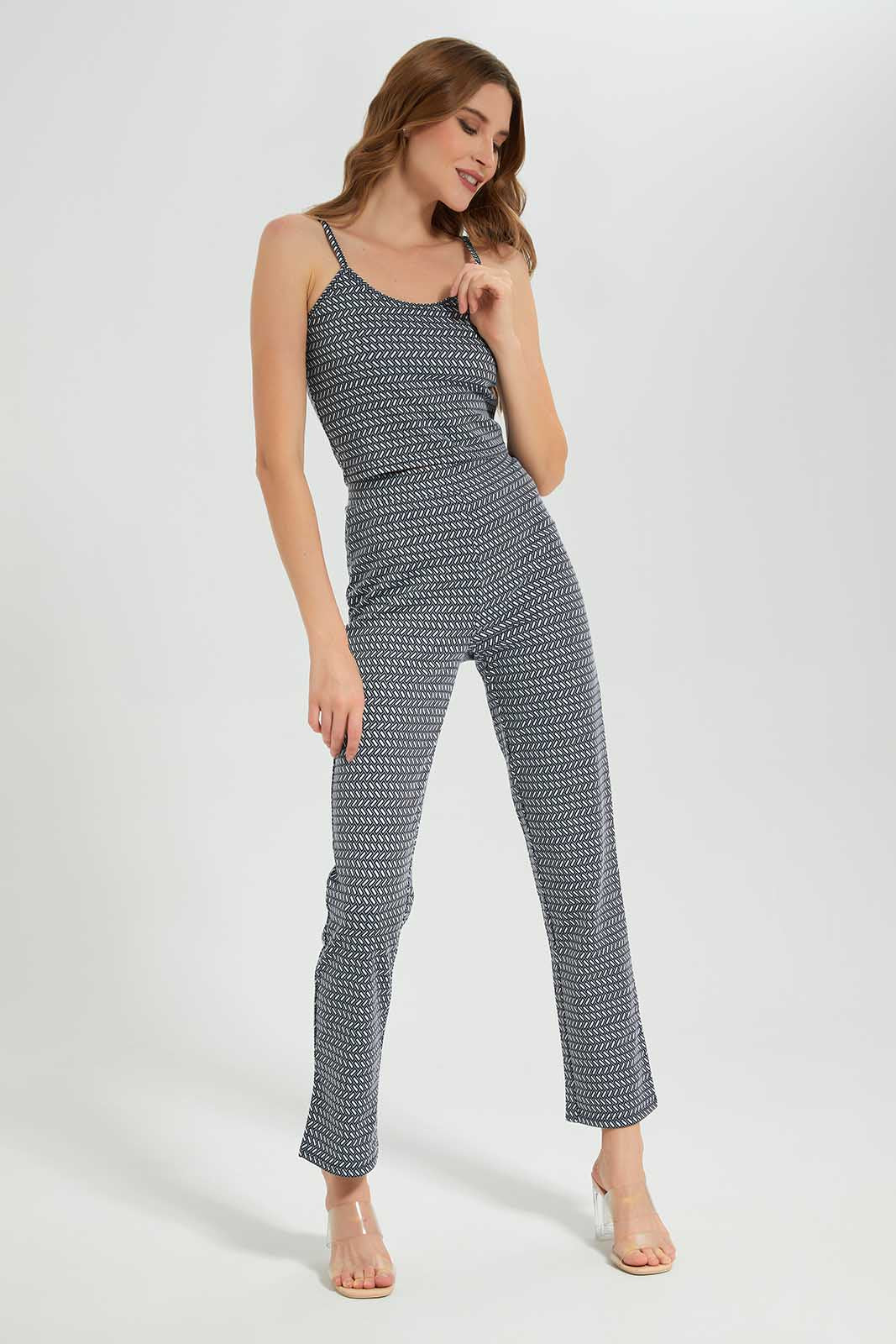 Redtag-Blue/White-Cami-Top-Category:Tops,-Colour:Assorted,-Deals:New-In,-Filter:Women's-Clothing,-LEC,-LEC-Tops,-New-In-LEC-APL,-Non-Sale,-Section:Women,-W22B-Women's-