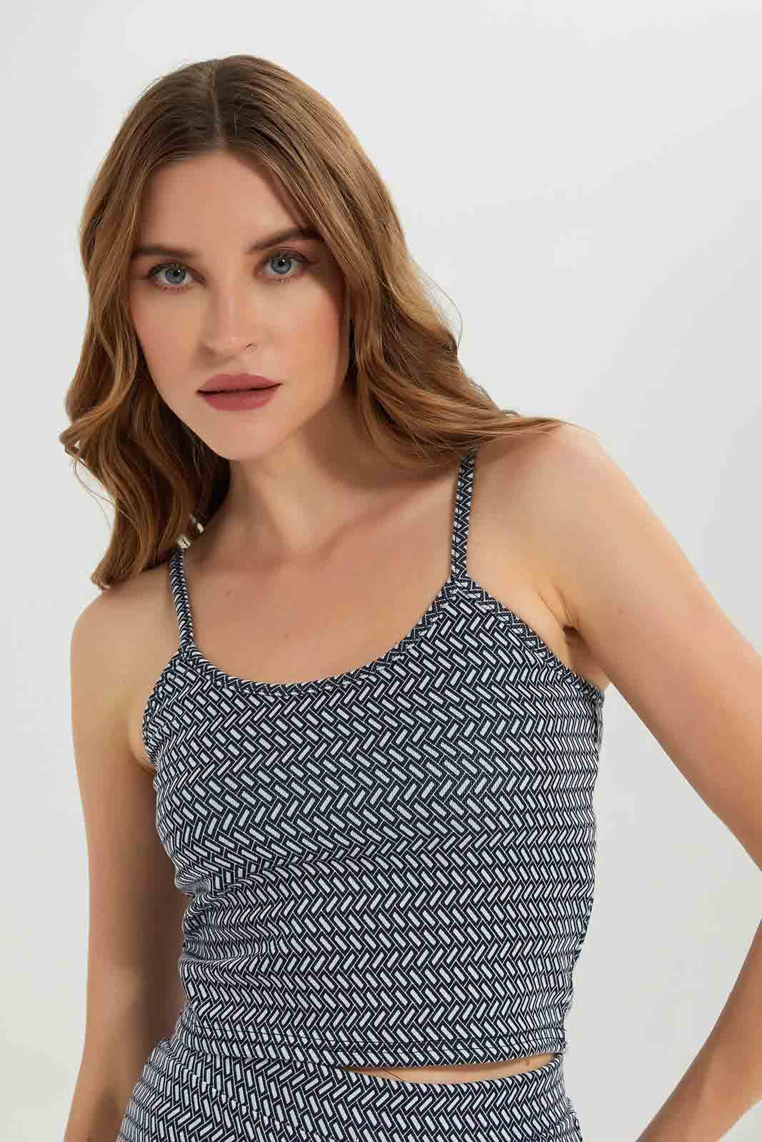 Redtag-Blue/White-Cami-Top-Category:Tops,-Colour:Assorted,-Deals:New-In,-Filter:Women's-Clothing,-LEC,-LEC-Tops,-New-In-LEC-APL,-Non-Sale,-Section:Women,-W22B-Women's-