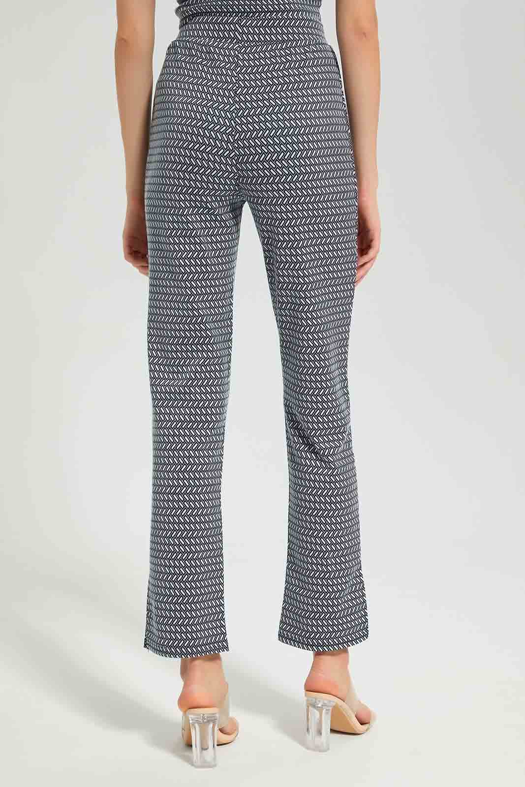 Redtag-Blue/White-Wide-Leg-Trouser-Category:Trousers,-Colour:Assorted,-Deals:New-In,-Filter:Women's-Clothing,-LEC,-LEC-Trousers,-New-In-LEC-APL,-Non-Sale,-Section:Women,-W22B-Women's-