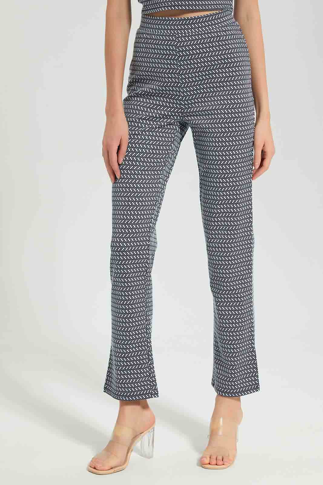 Redtag-Blue/White-Wide-Leg-Trouser-Category:Trousers,-Colour:Assorted,-Deals:New-In,-Filter:Women's-Clothing,-LEC,-LEC-Trousers,-New-In-LEC-APL,-Non-Sale,-Section:Women,-W22B-Women's-
