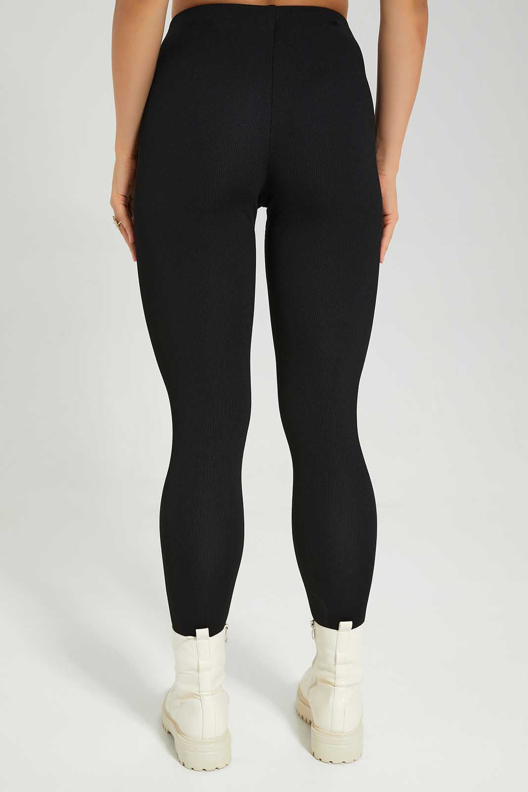 Redtag-Black-Drop-Needle-Legging-Category:Jeggings,-Colour:Black,-Deals:New-In,-Filter:Women's-Clothing,-New-In-Women-APL,-Non-Sale,-Section:Women,-W22B,-Women-Jeggings-Women's-